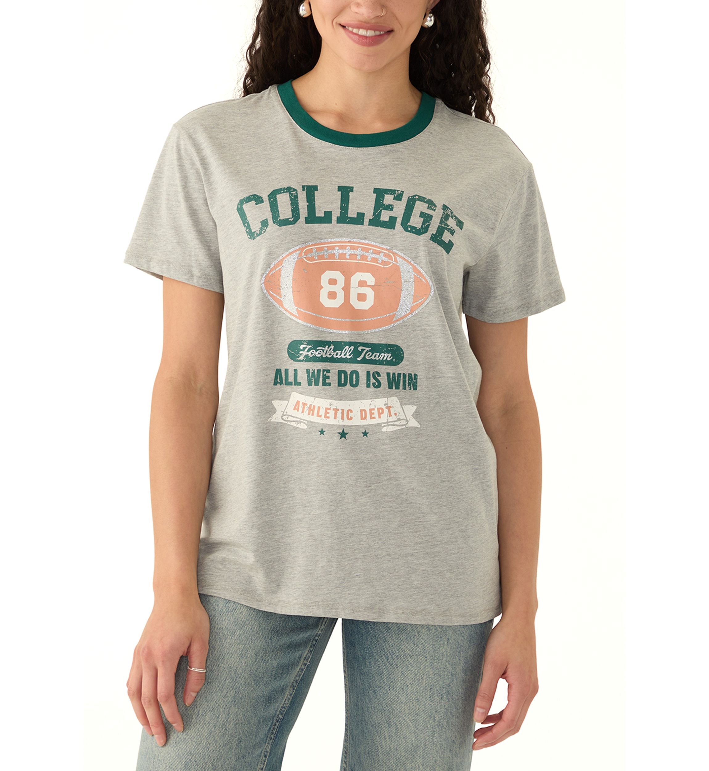 Womens College 86 Athletic Department Graphic T-Shirt