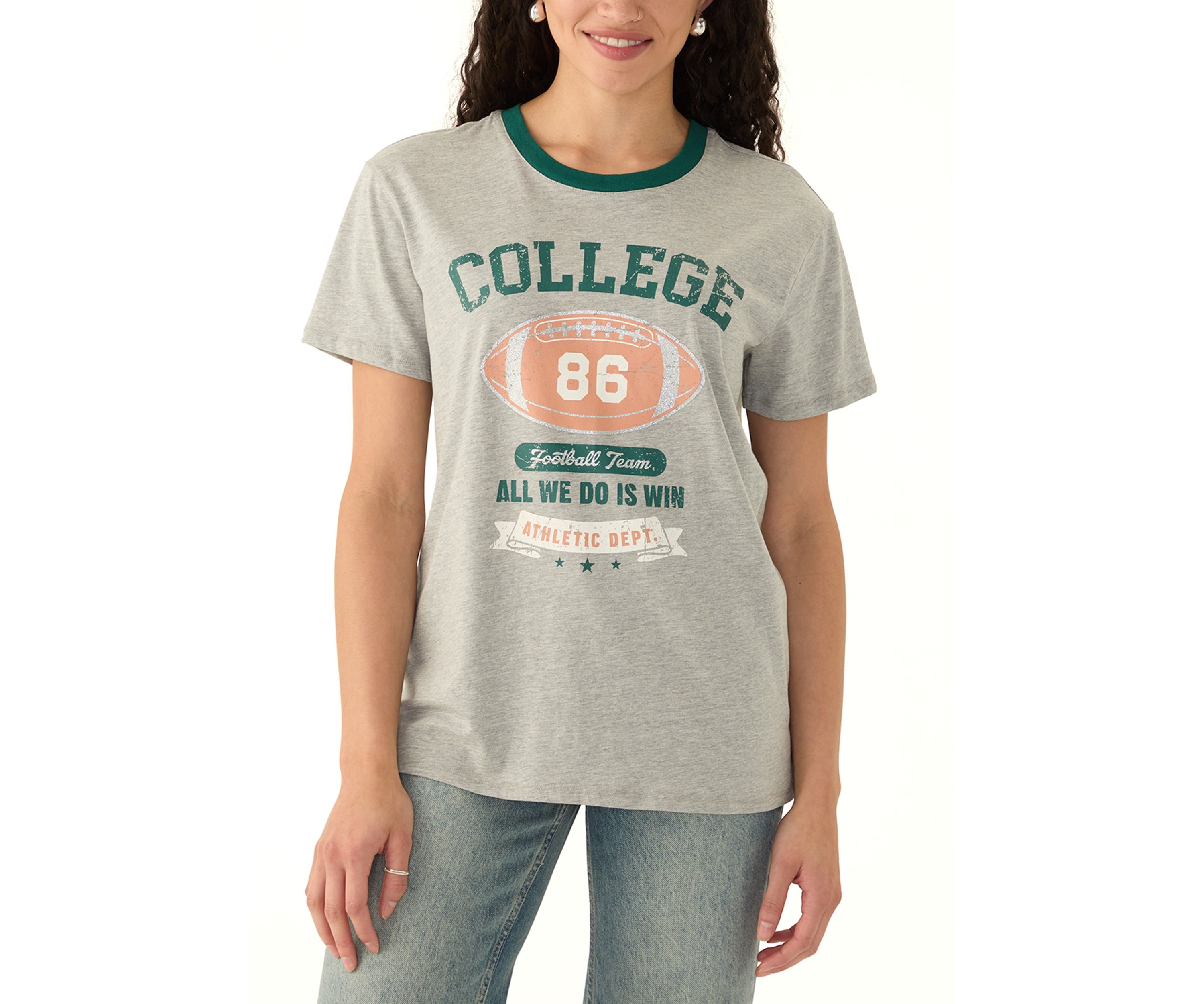Womens College 86 Athletic Department Graphic T-Shirt
