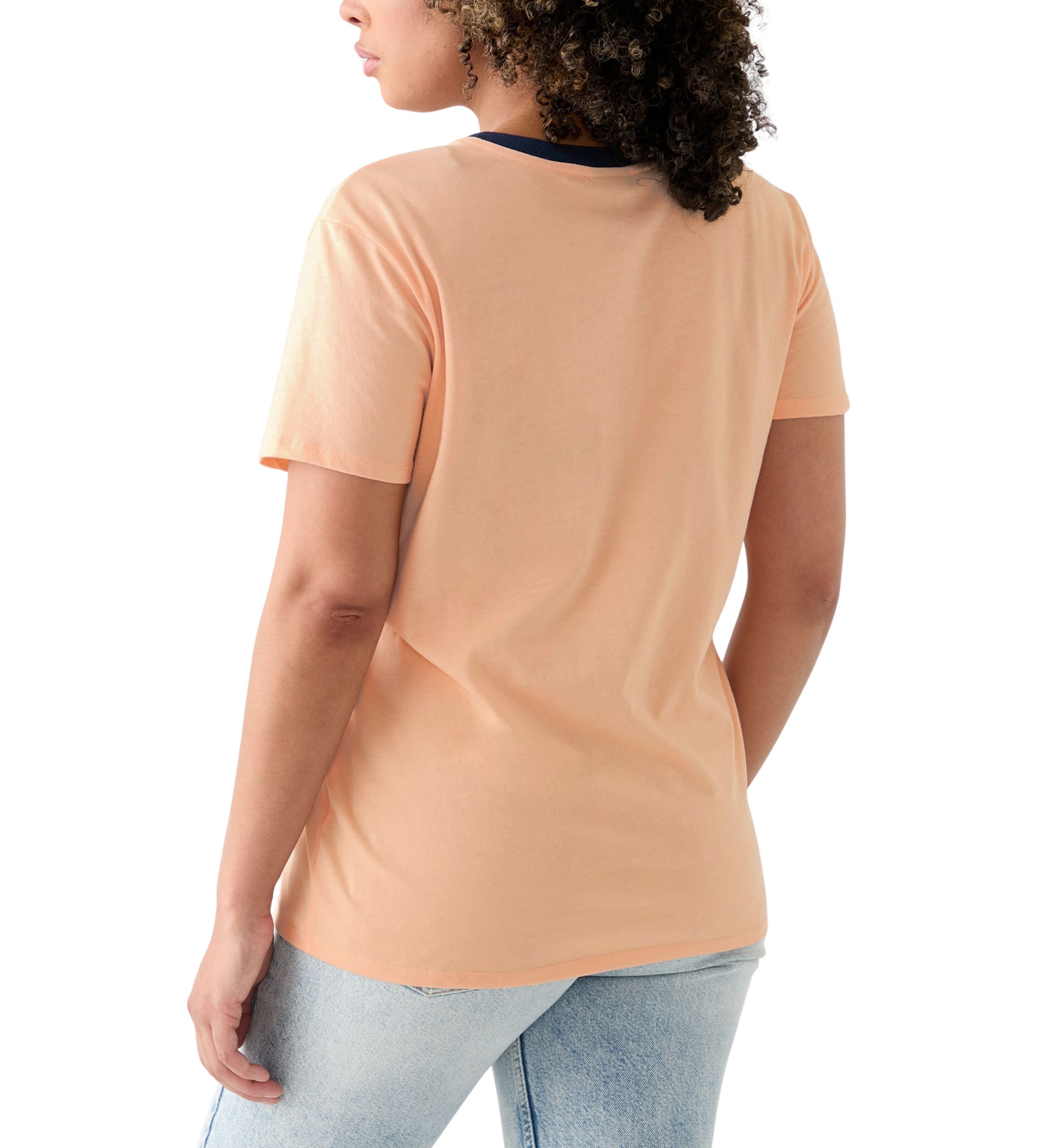 Womens Drop Shoulder Dont Quit Your Daydream Graphic Ringer T-Shirt