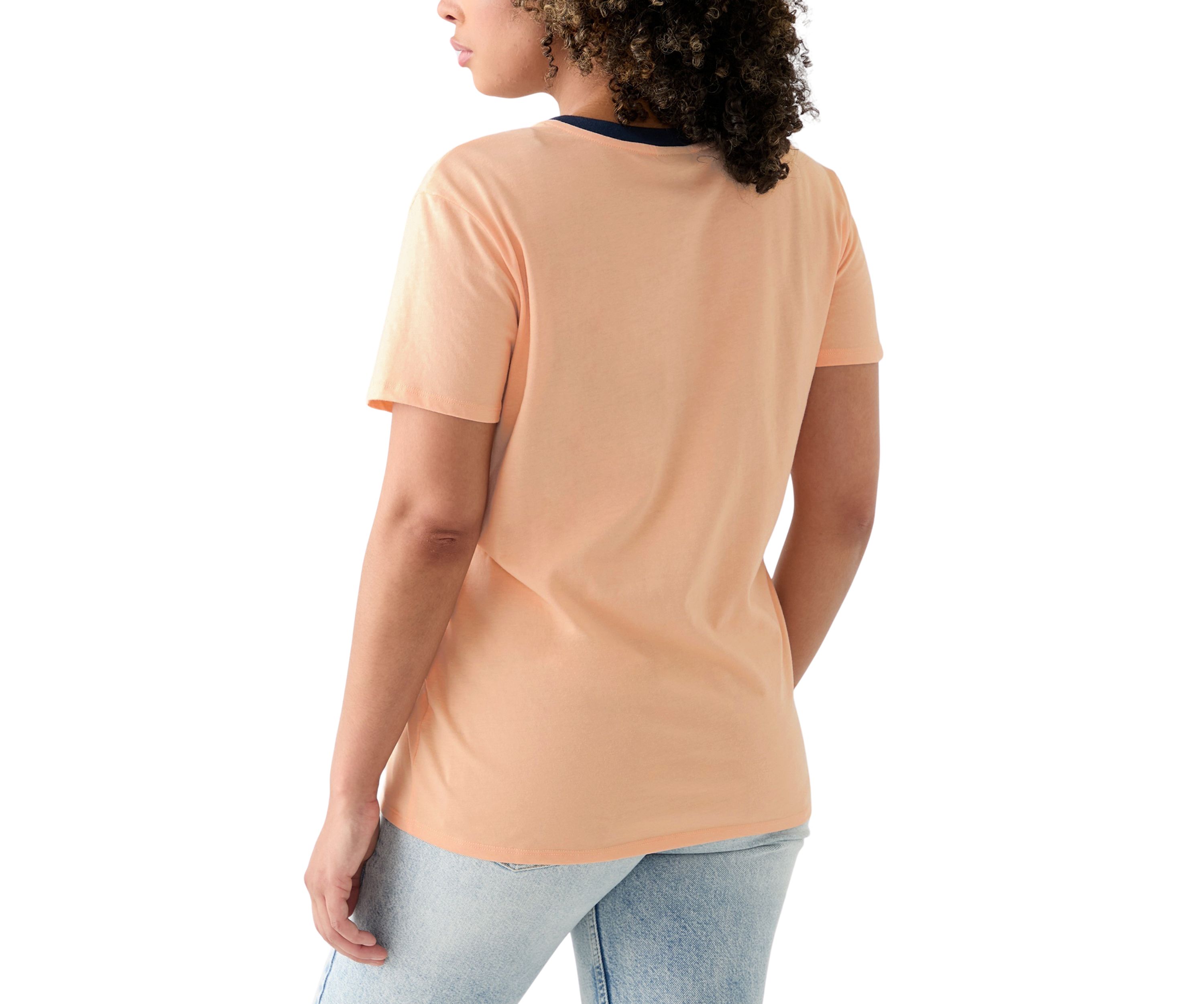 Womens Drop Shoulder Dont Quit Your Daydream Graphic Ringer T-Shirt