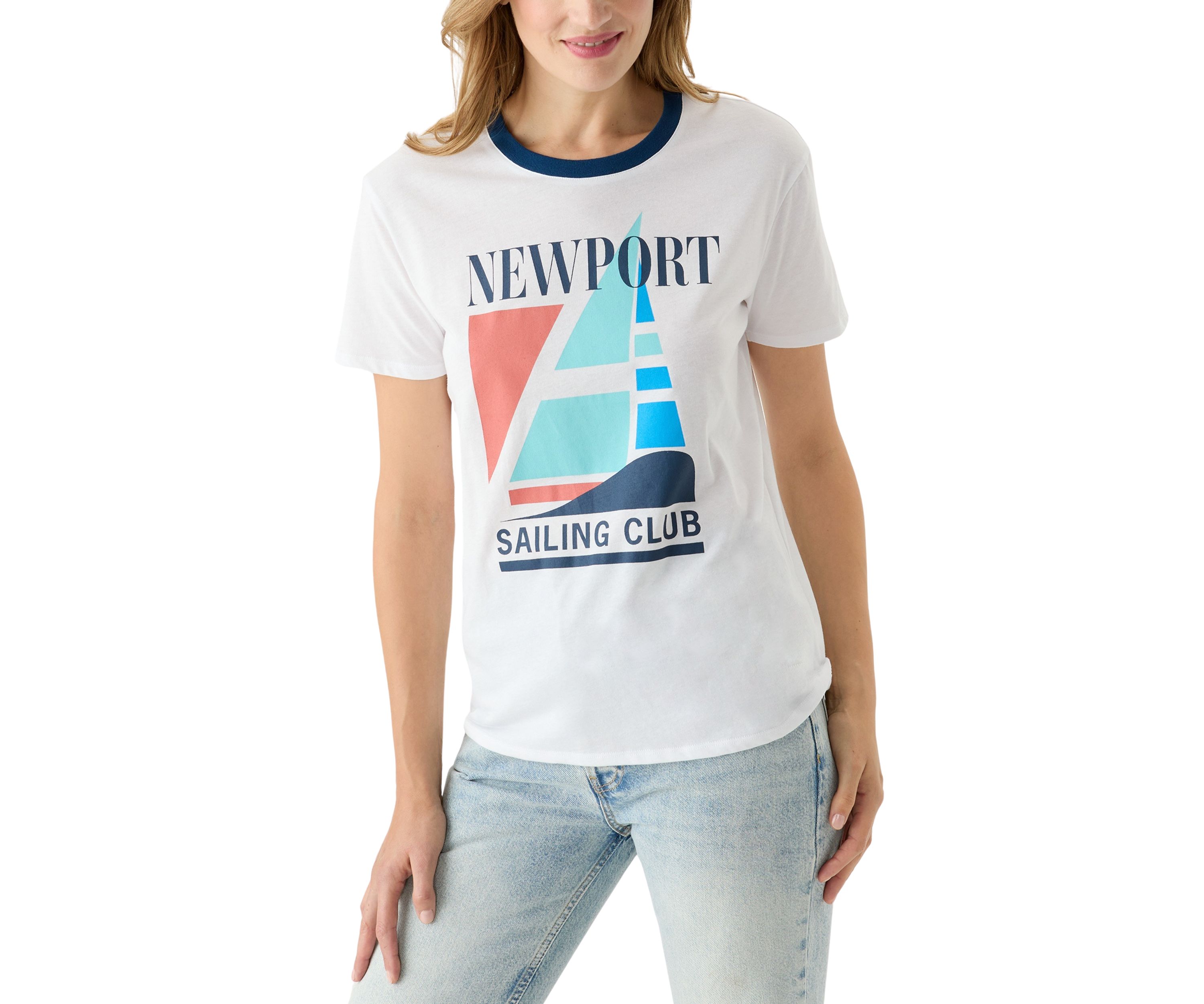 Womens Newport Sailing Club Short Sleeve Graphic T-Shirt