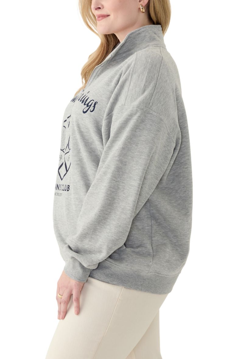 Plus Size Palm Springs Graphic Sweatshirt 