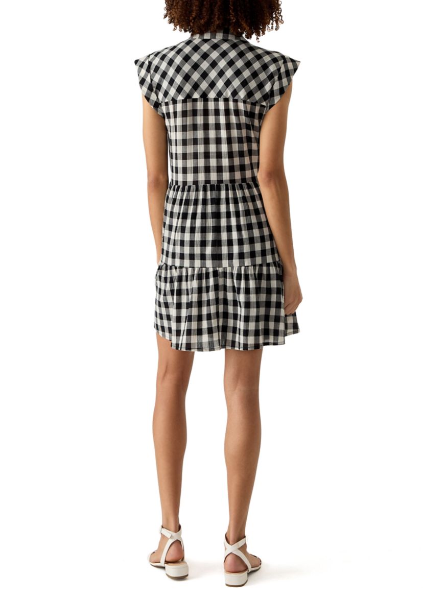 Womens Cap Sleeve Mini Shirtdress