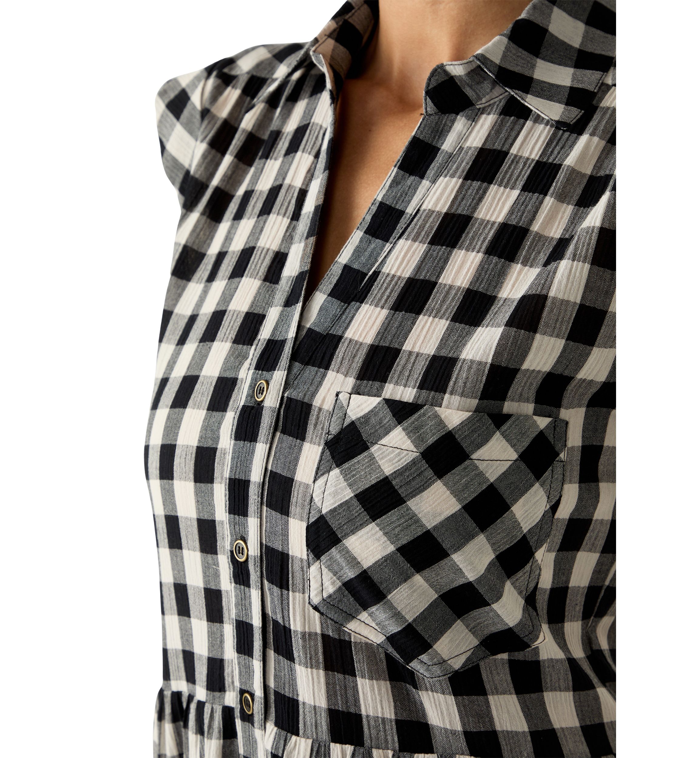 Womens Cap Sleeve Mini Shirtdress