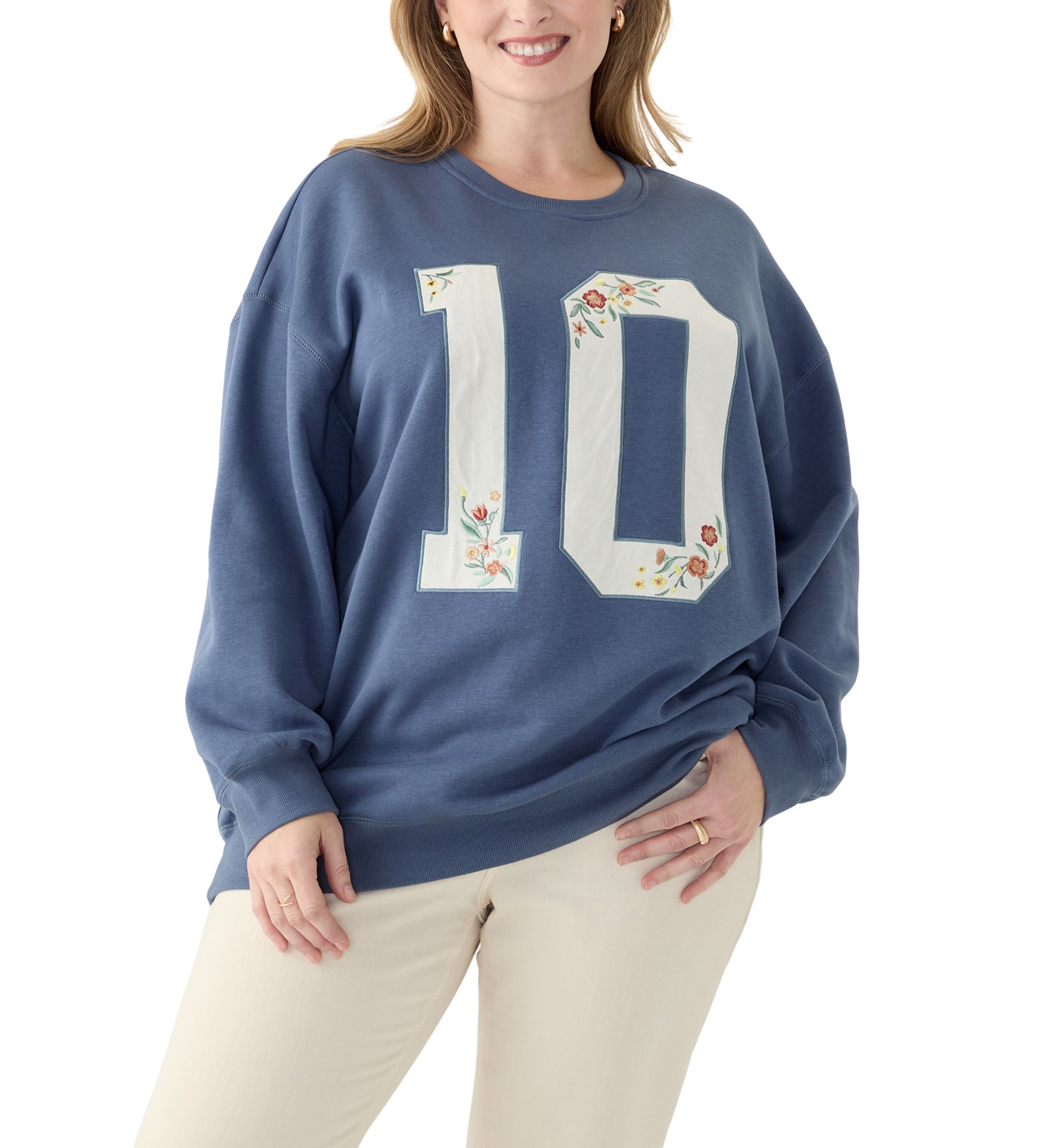 Plus Size Long Sleeve Graphic Sweatshirt 