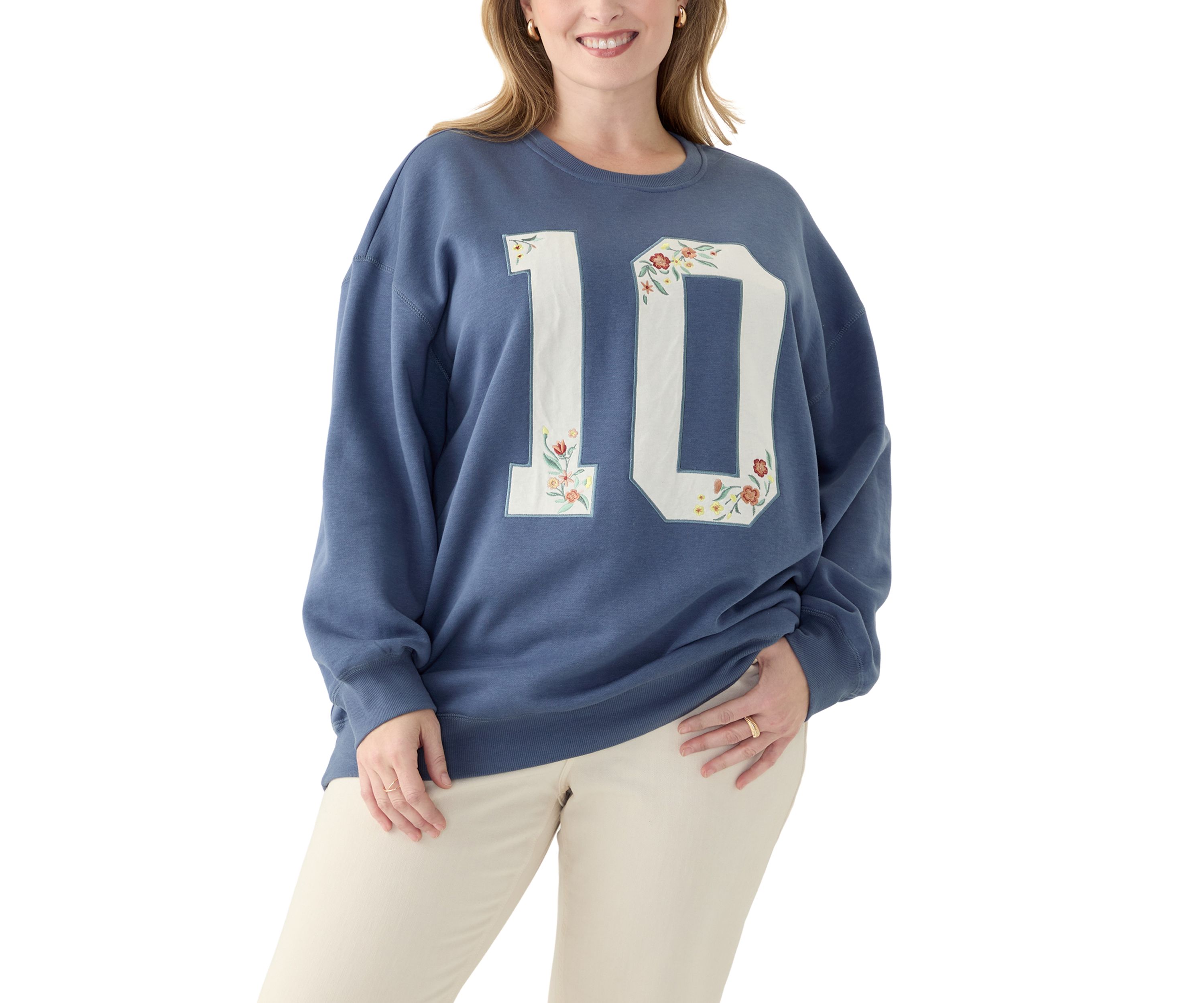 Plus Size Long Sleeve Graphic Sweatshirt 