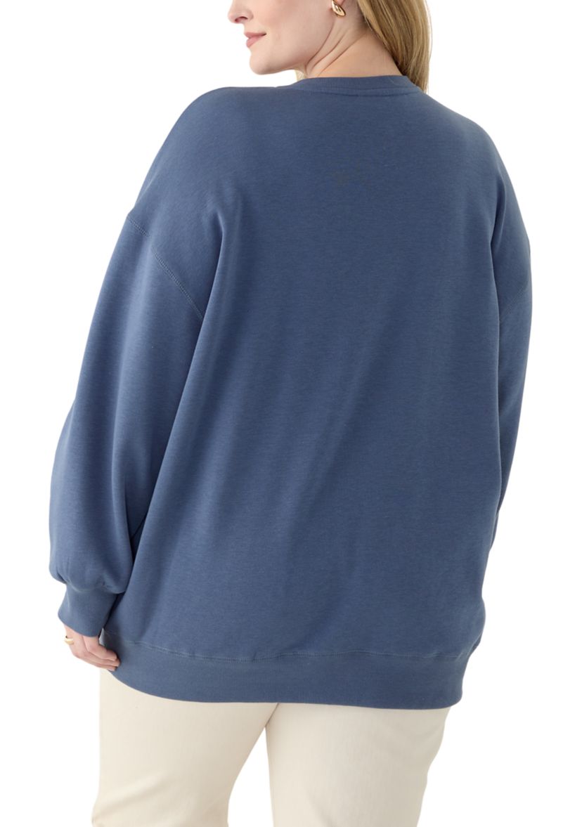 Plus Size Long Sleeve Graphic Sweatshirt 