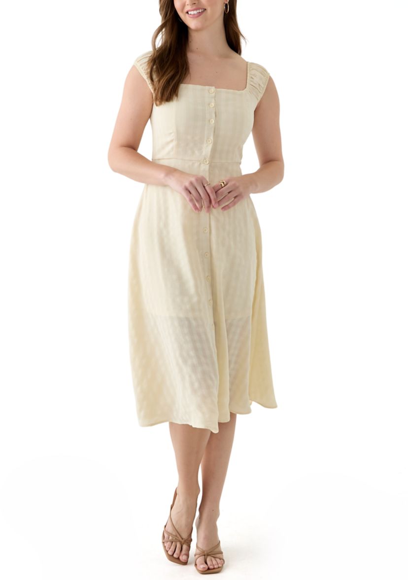 Womens A-Line Midi Dress