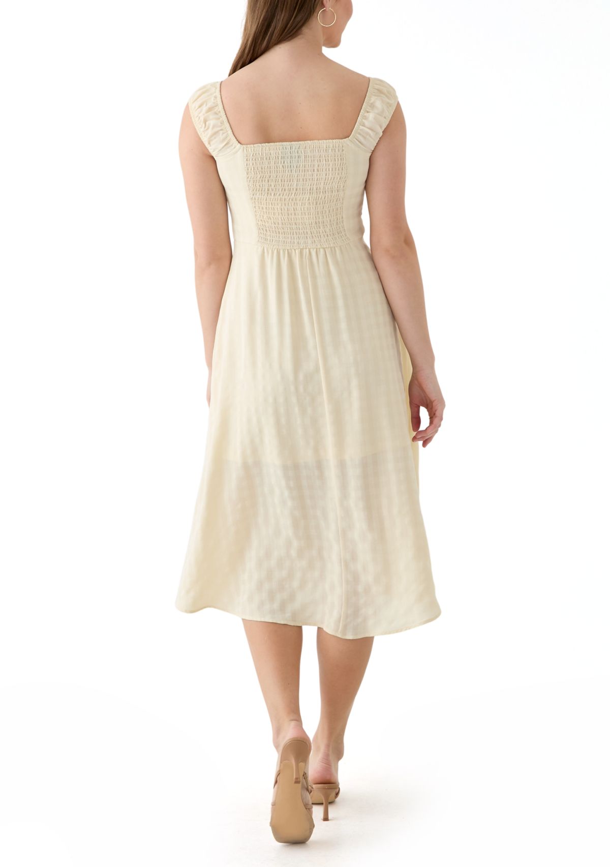 Womens A-Line Midi Dress