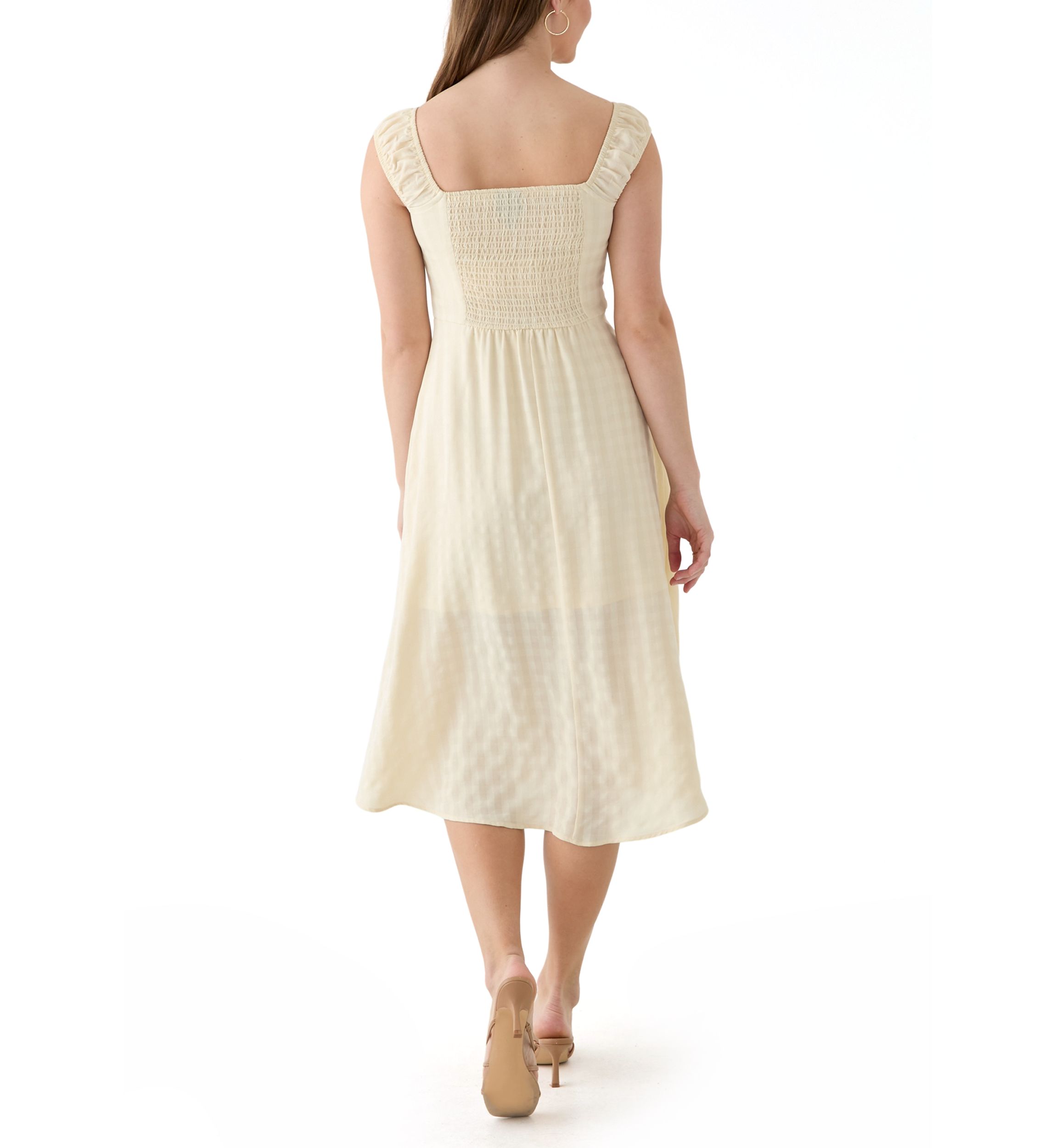 Womens A-Line Midi Dress