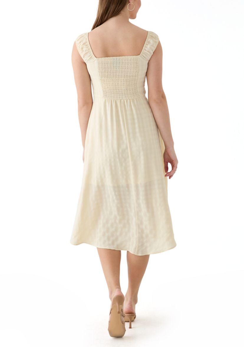Womens A-Line Midi Dress