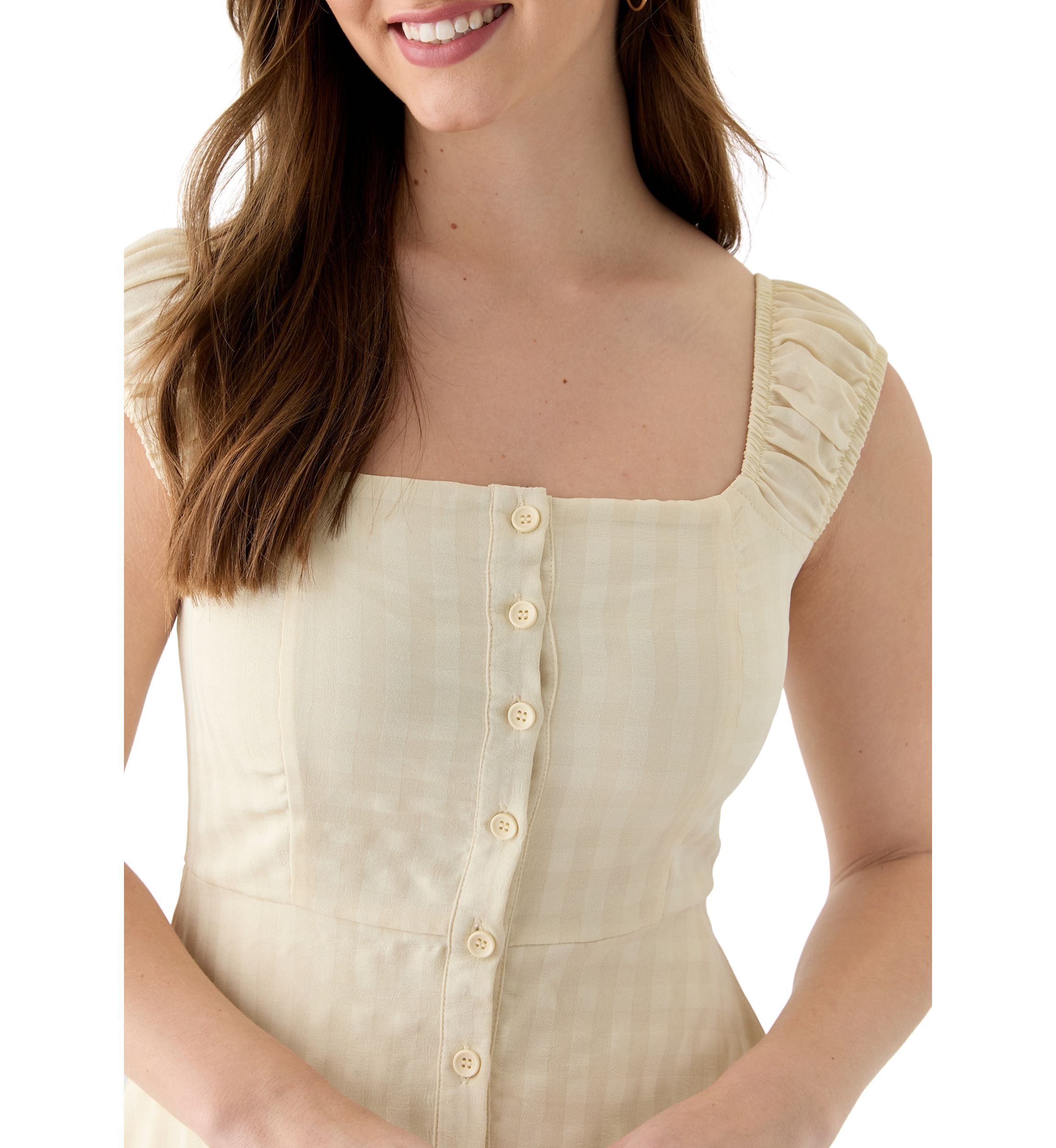 Womens A-Line Midi Dress