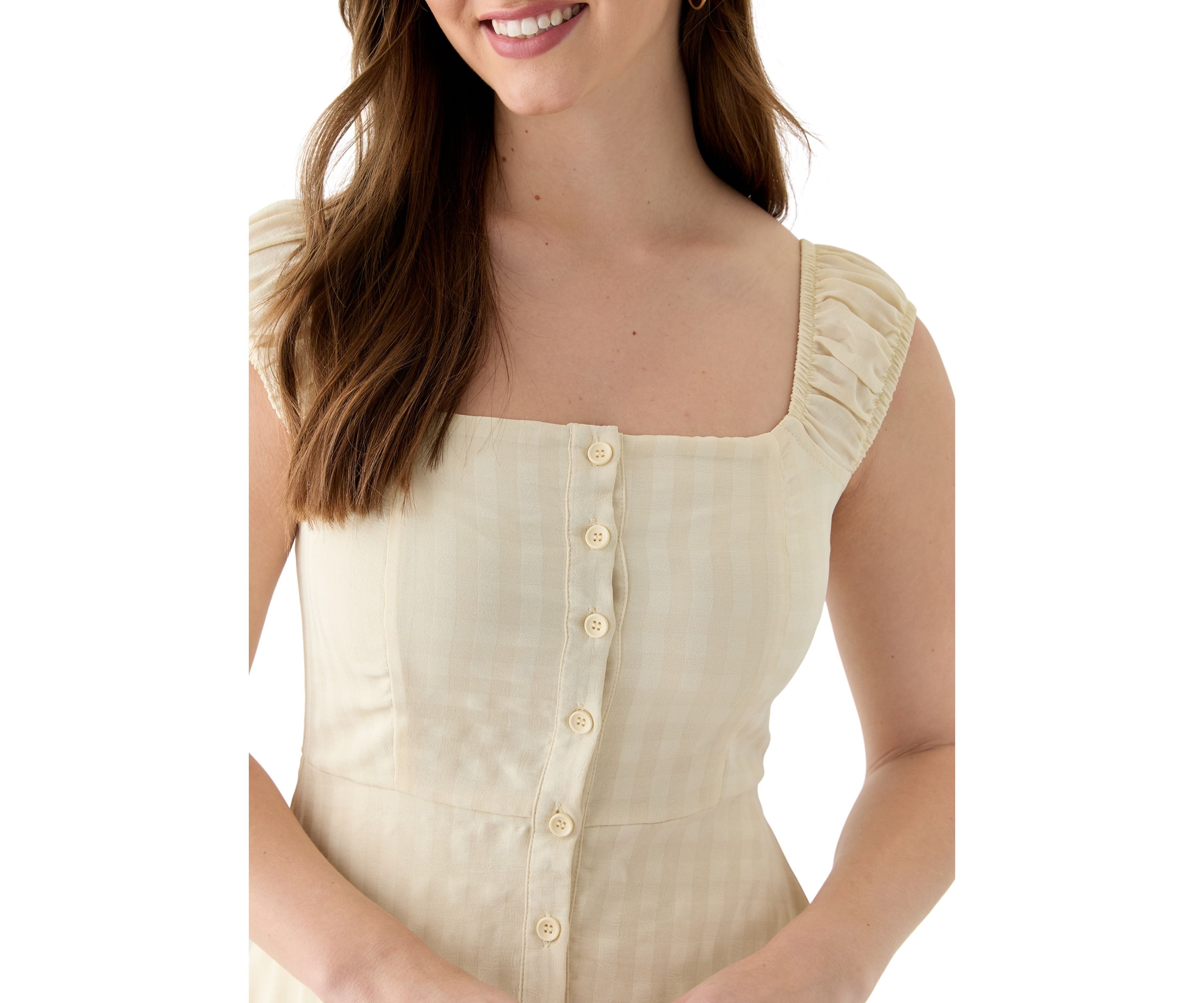 Womens A-Line Midi Dress