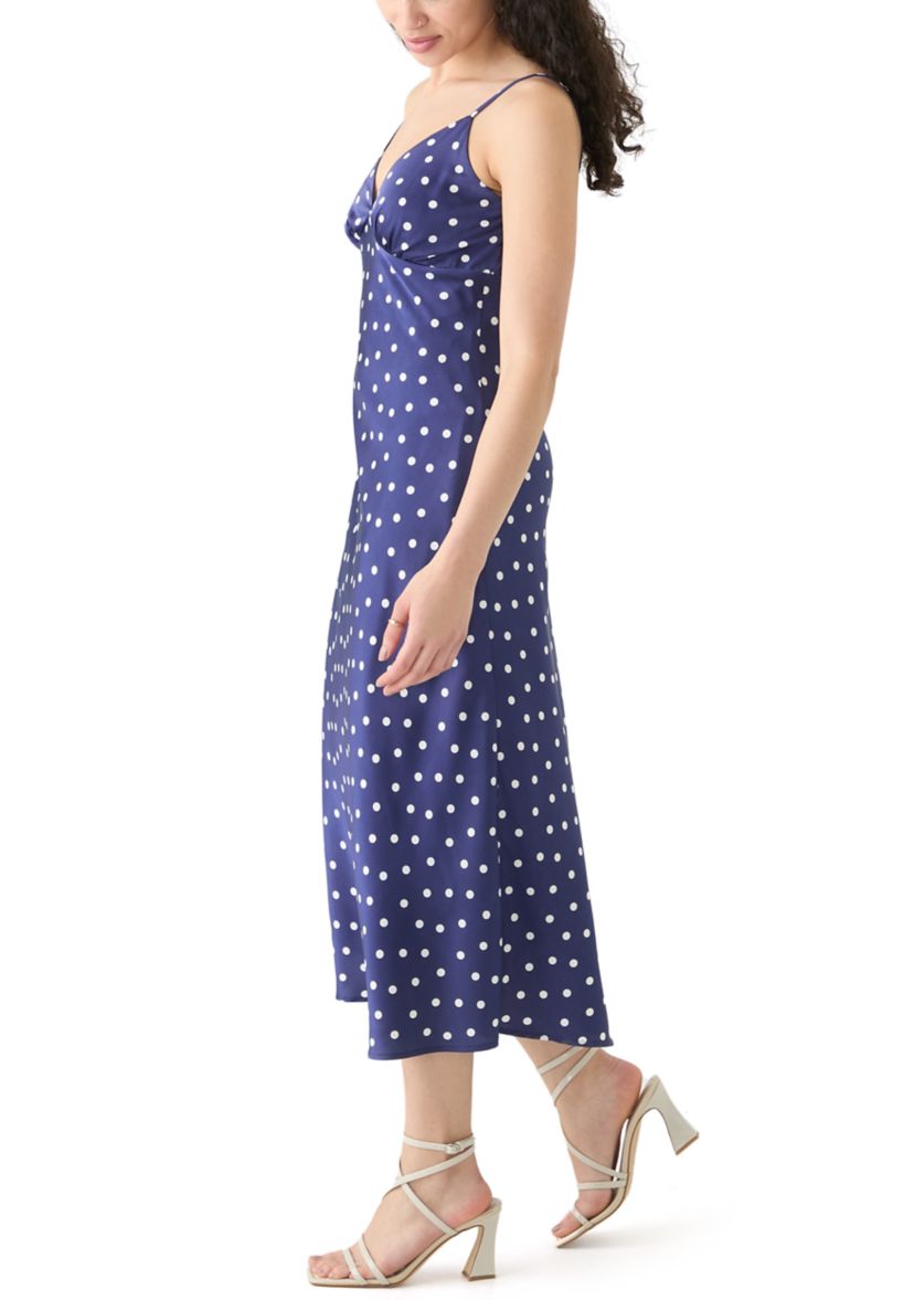Womens Satin Midi Dress