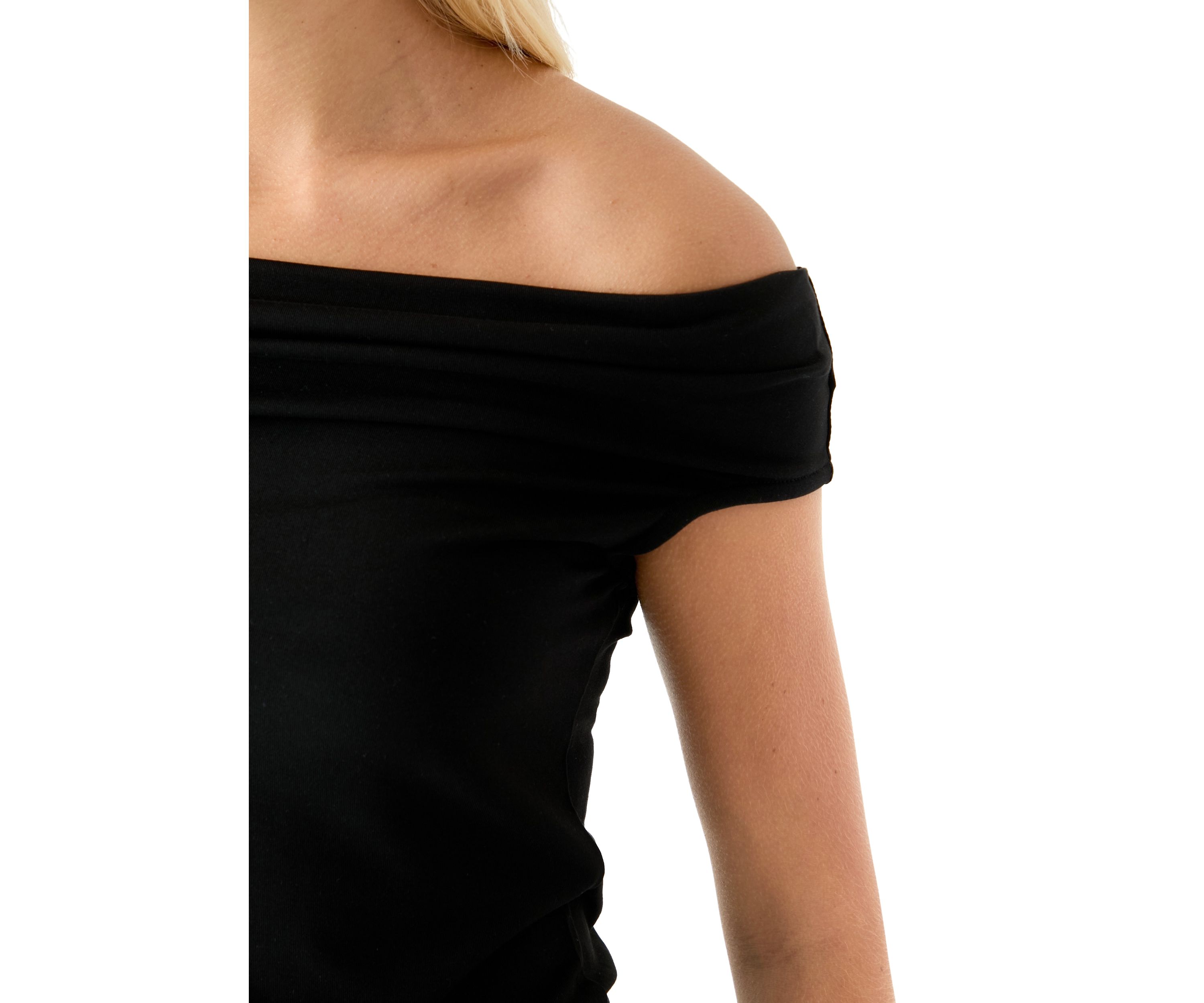 Womens Drapey Off the Shoulder Top