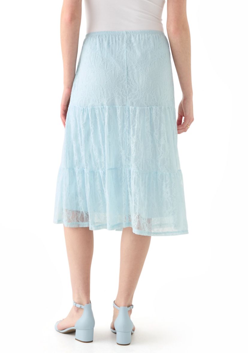 Womens Lace Overlay Skirt