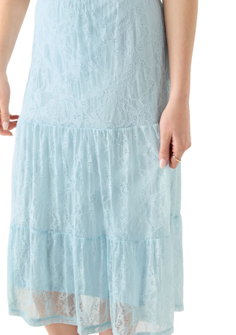 Womens Lace Overlay Skirt