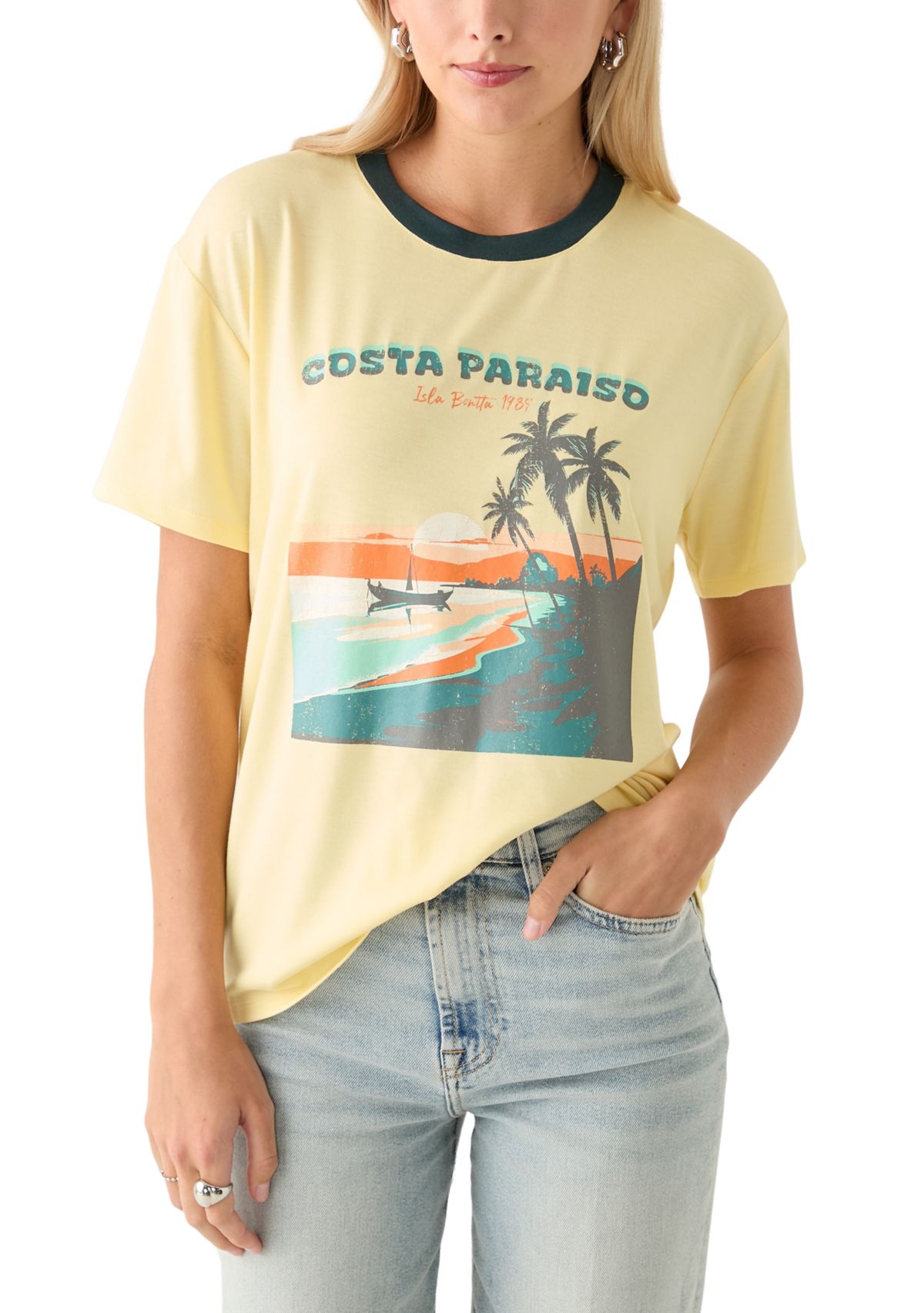 Womens Costa Paraiso Graphic T-Shirt