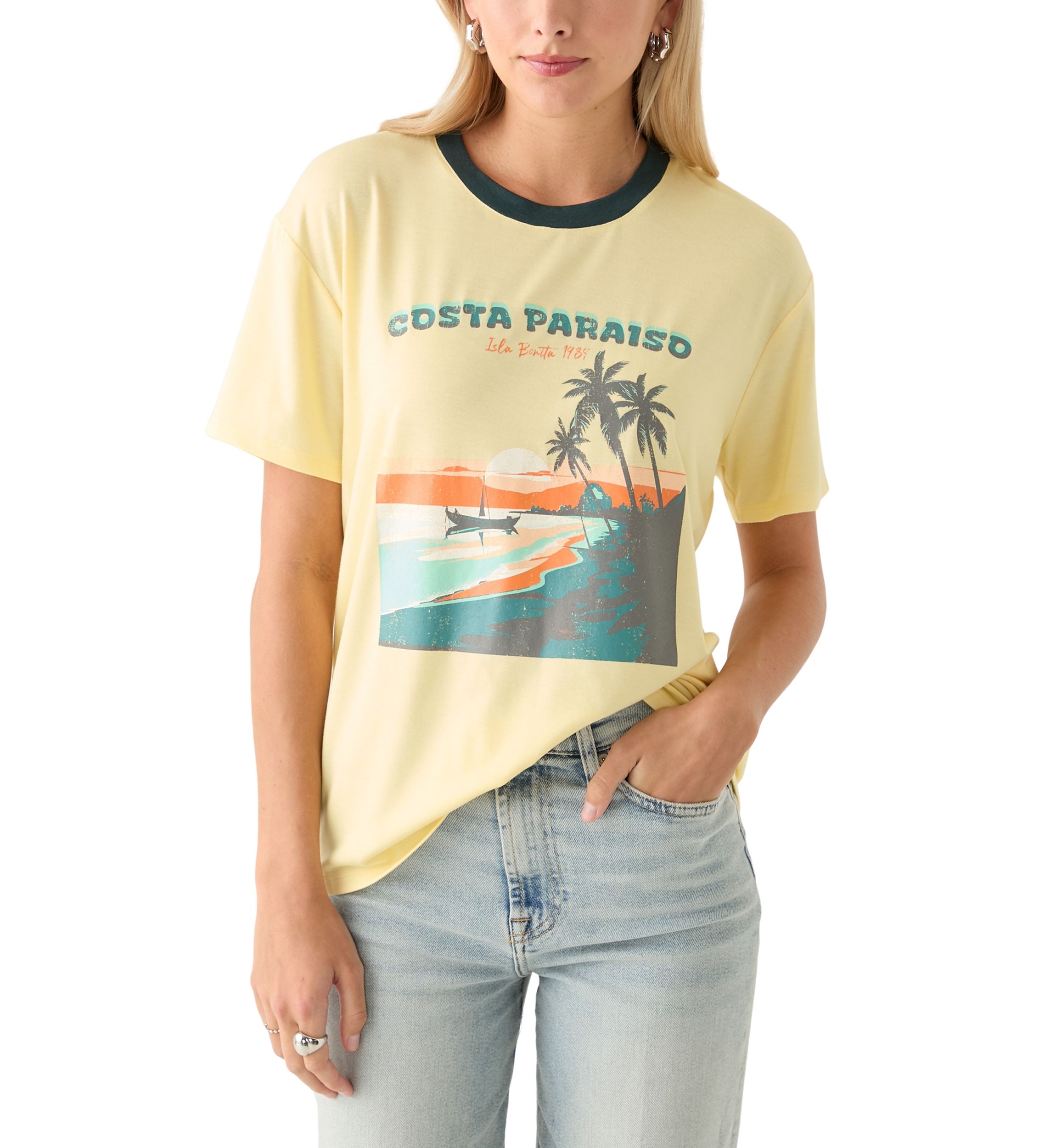 Womens Costa Paraiso Graphic T-Shirt