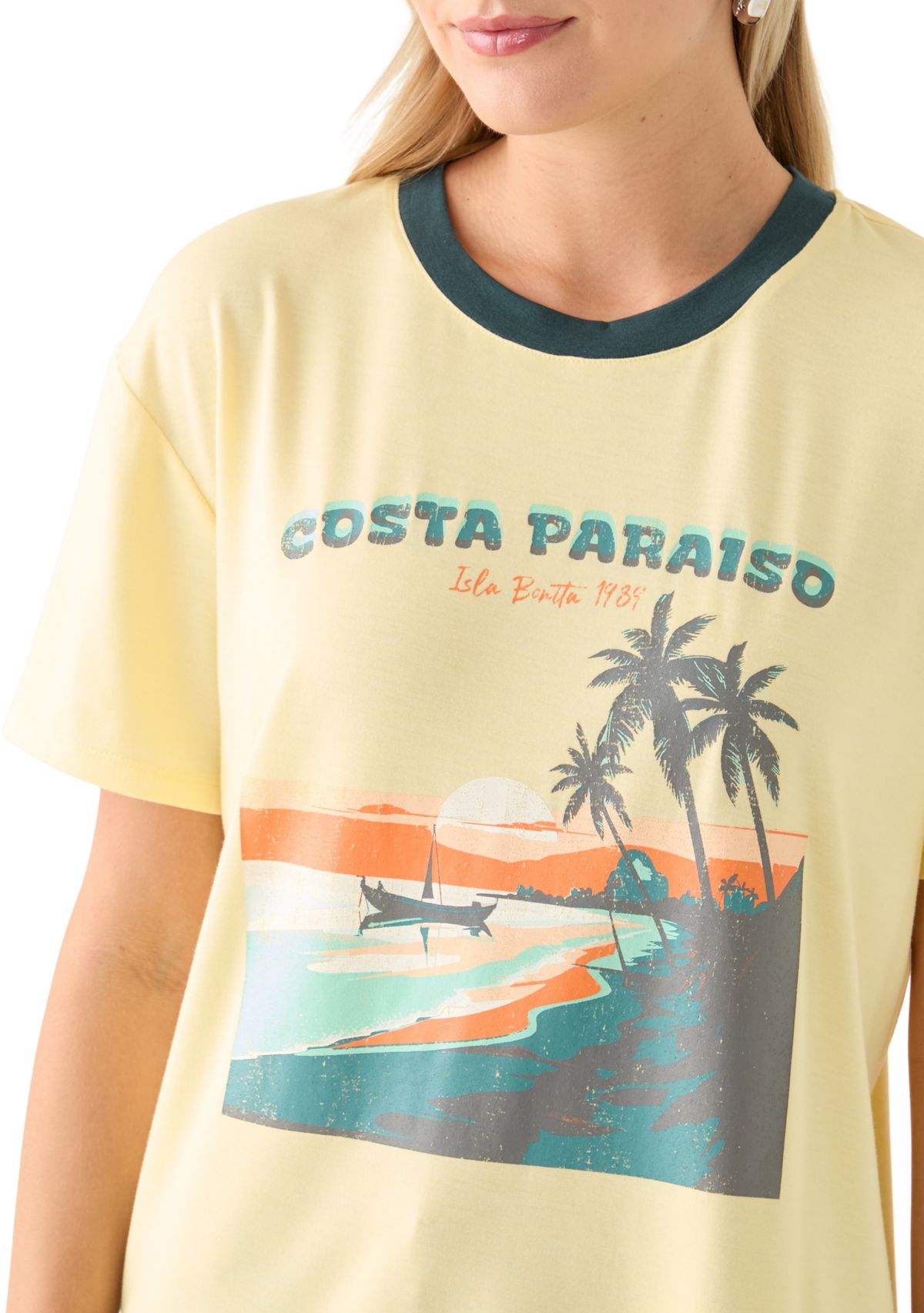 Womens Costa Paraiso Graphic T-Shirt
