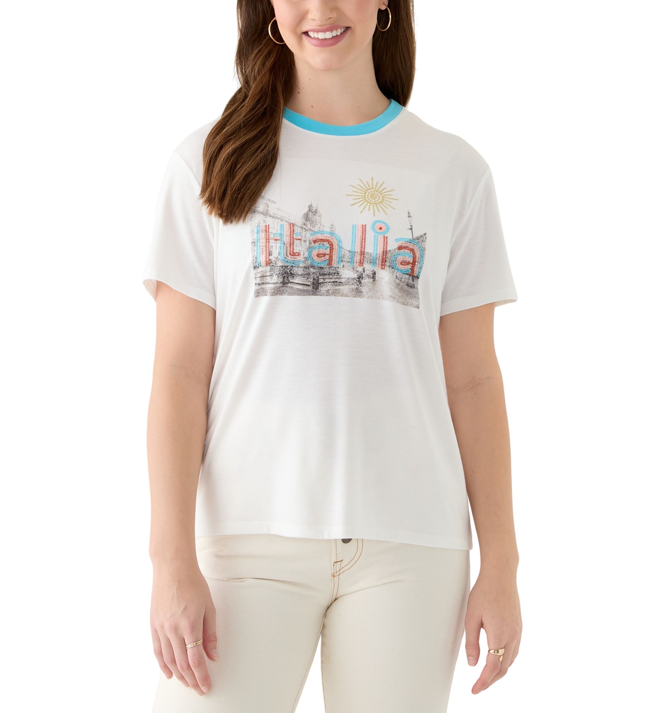 Womens Italia Graphic T-Shirt