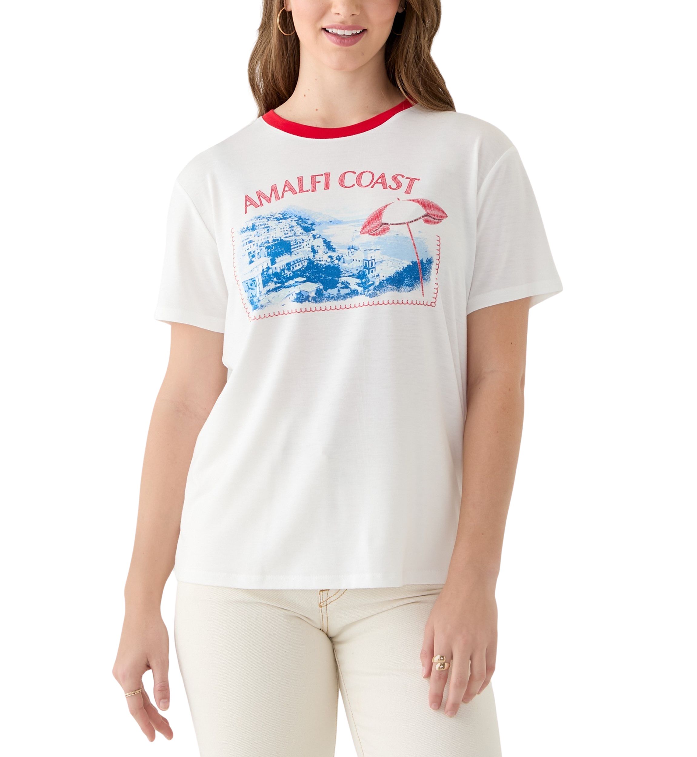 Womens Amalfi Coast Graphic T-Shirt