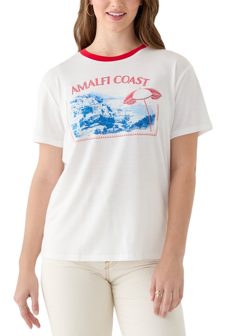 Womens Amalfi Coast Graphic T-Shirt