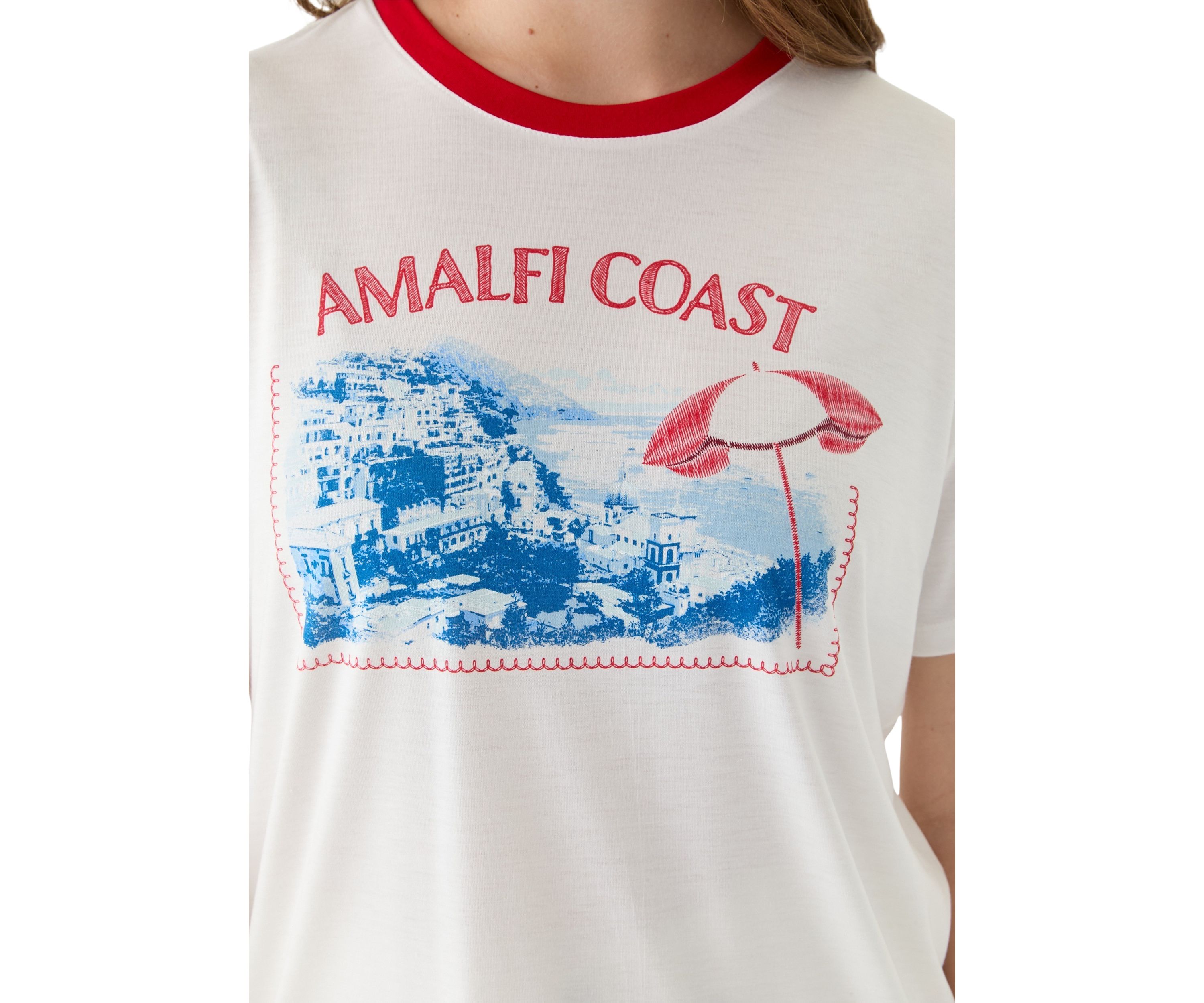 Womens Amalfi Coast Graphic T-Shirt