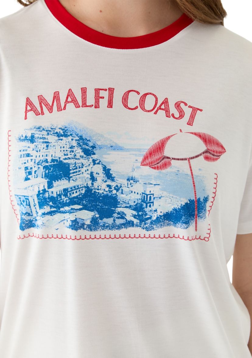 Womens Amalfi Coast Graphic T-Shirt