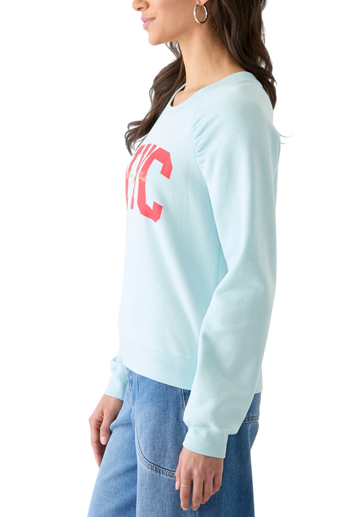 Womens NYC Pullover Graphic Sweatshirt