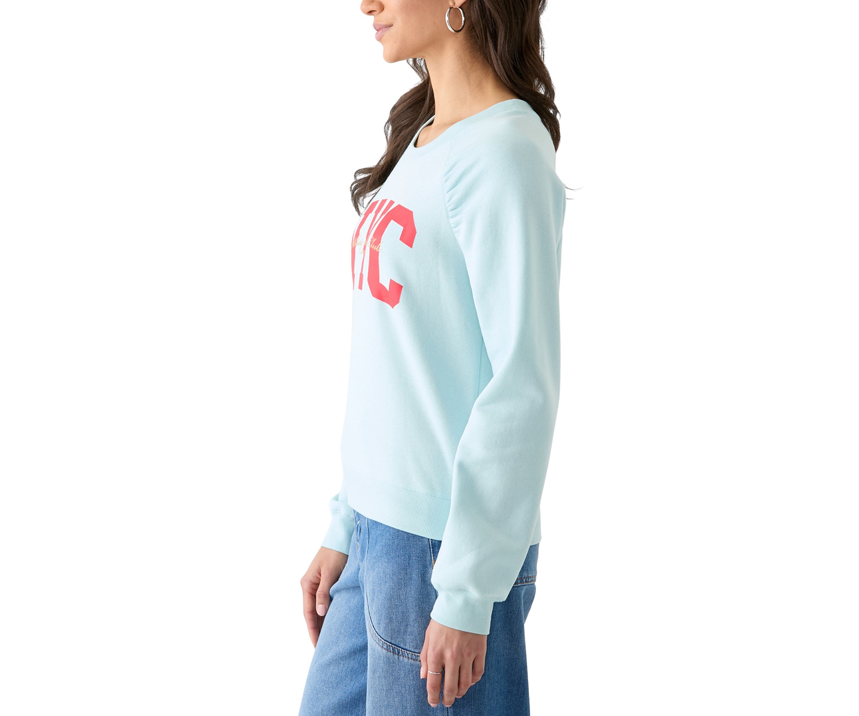 Womens NYC Pullover Graphic Sweatshirt
