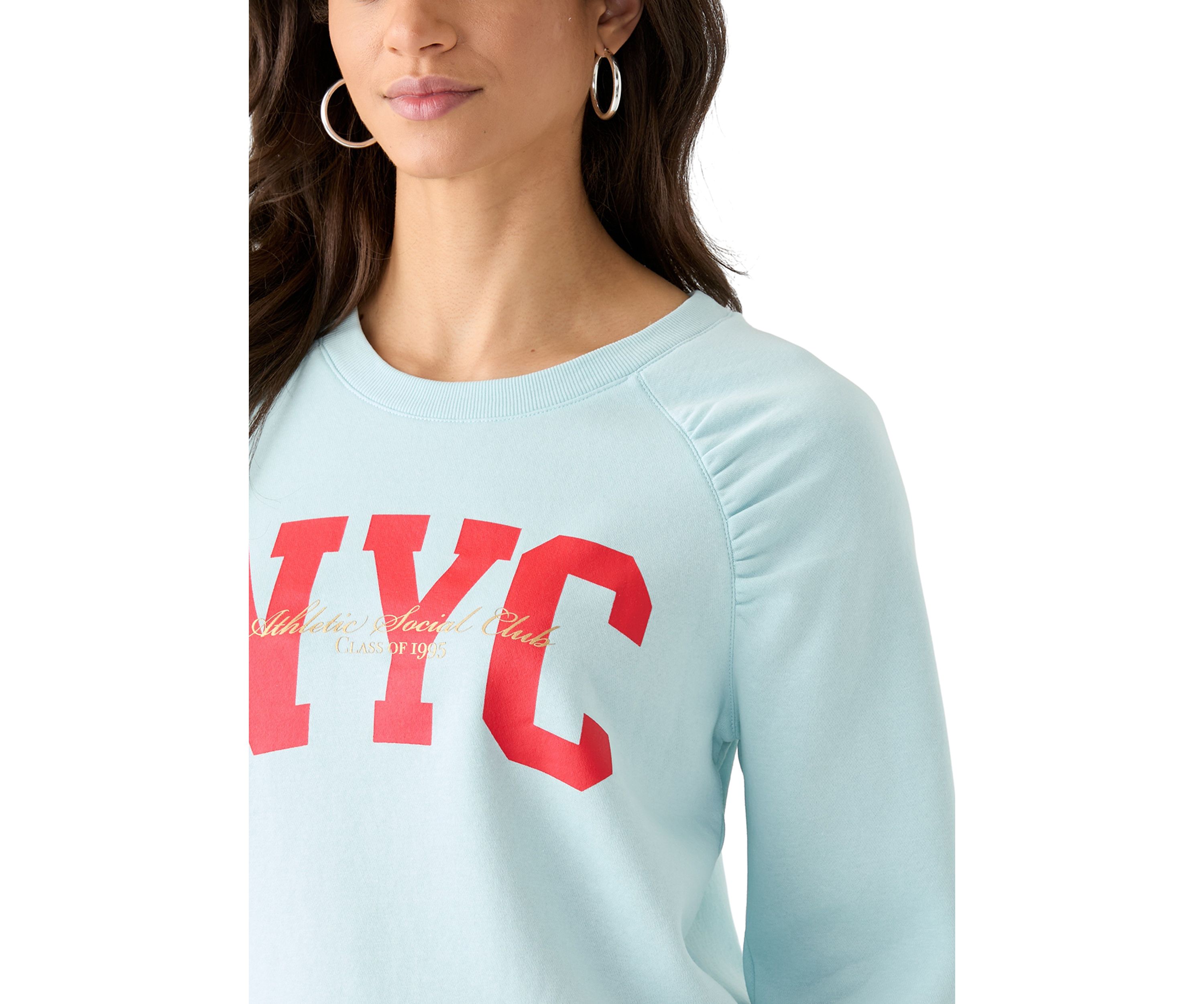 Womens NYC Pullover Graphic Sweatshirt