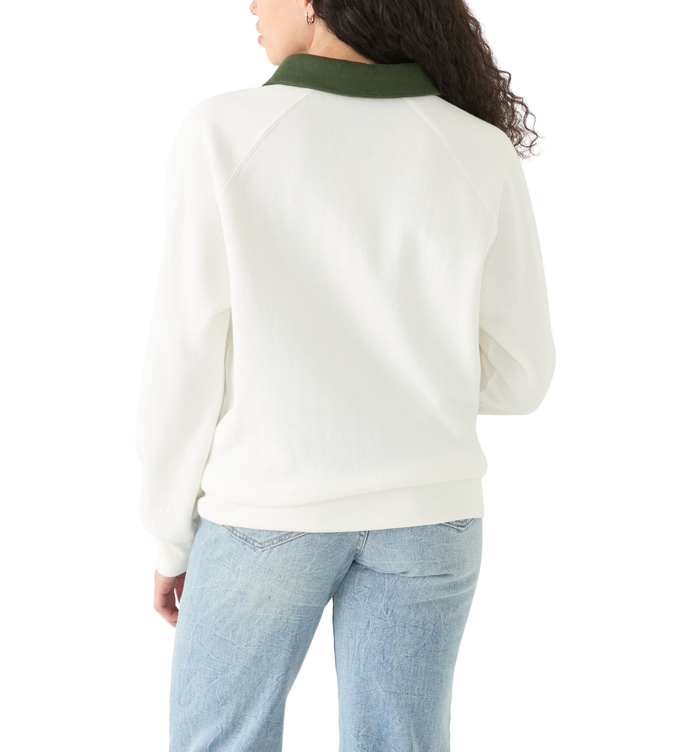 Womens Long Sleeve Relaxed Fit Polo Shirt 