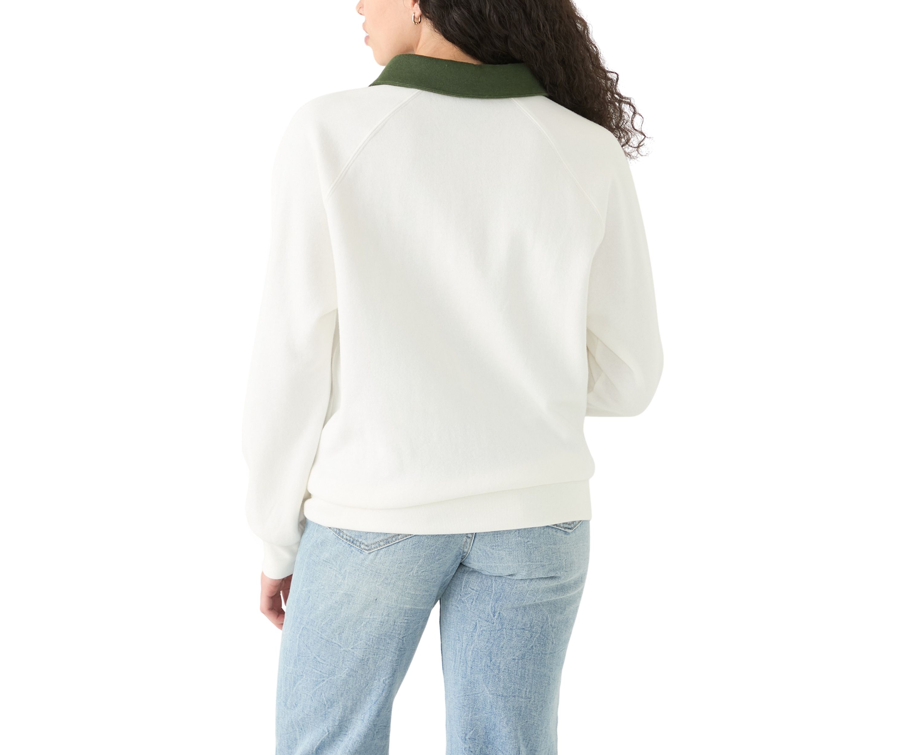 Womens Long Sleeve Relaxed Fit Polo Shirt 