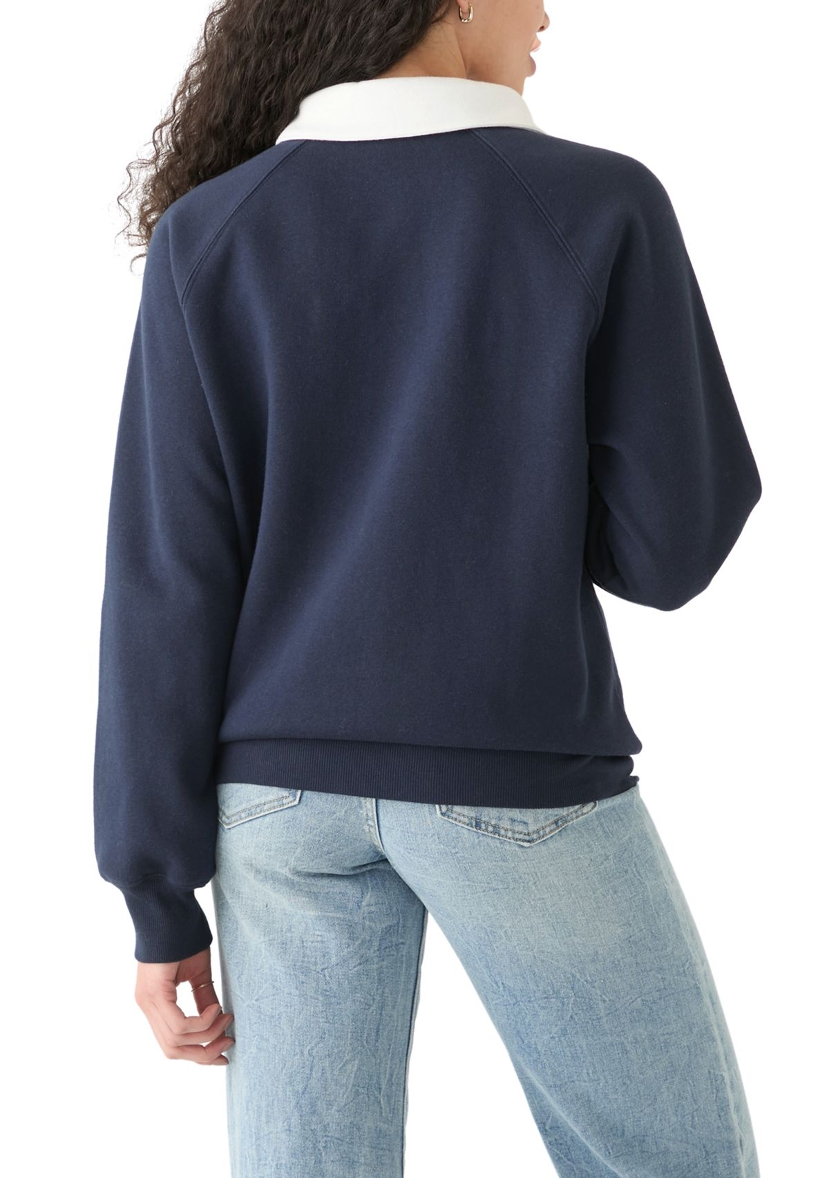   Womens Long Sleeve Relaxed Fit Polo Shirt 