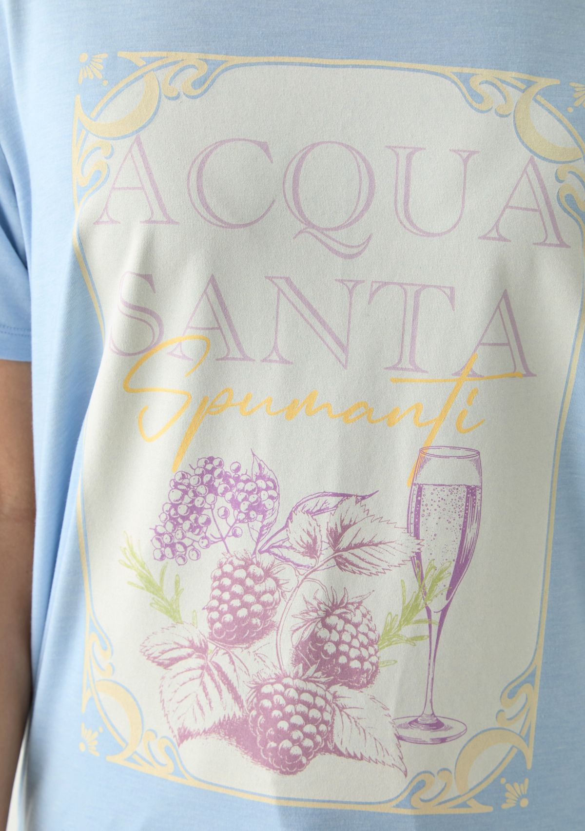 Womens Acqua Santa Graphic T-Shirt