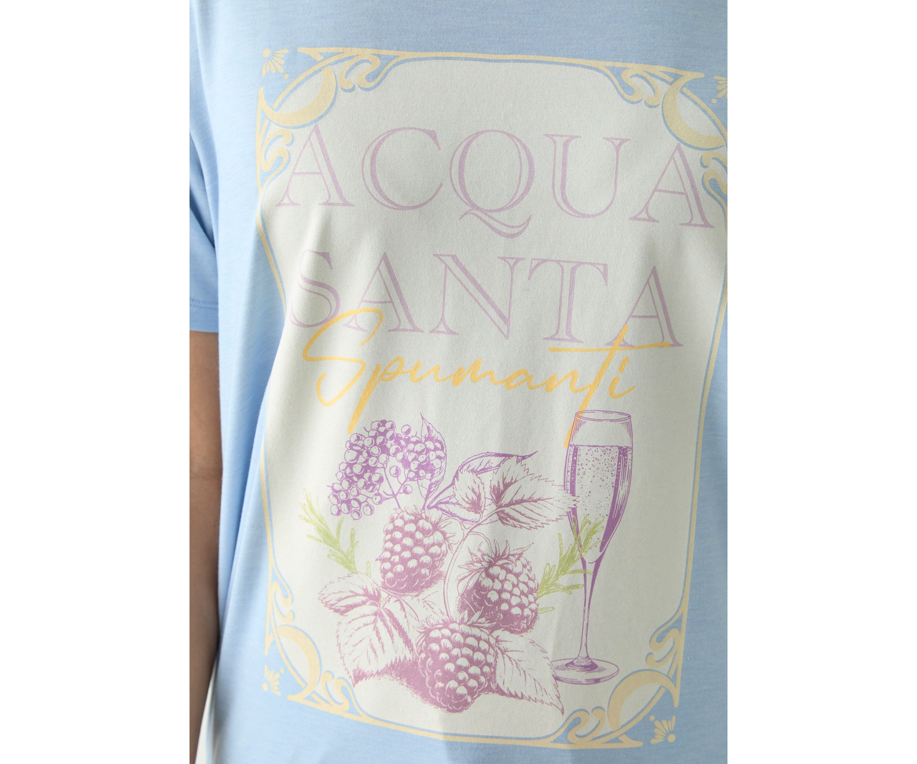 Womens Acqua Santa Graphic T-Shirt