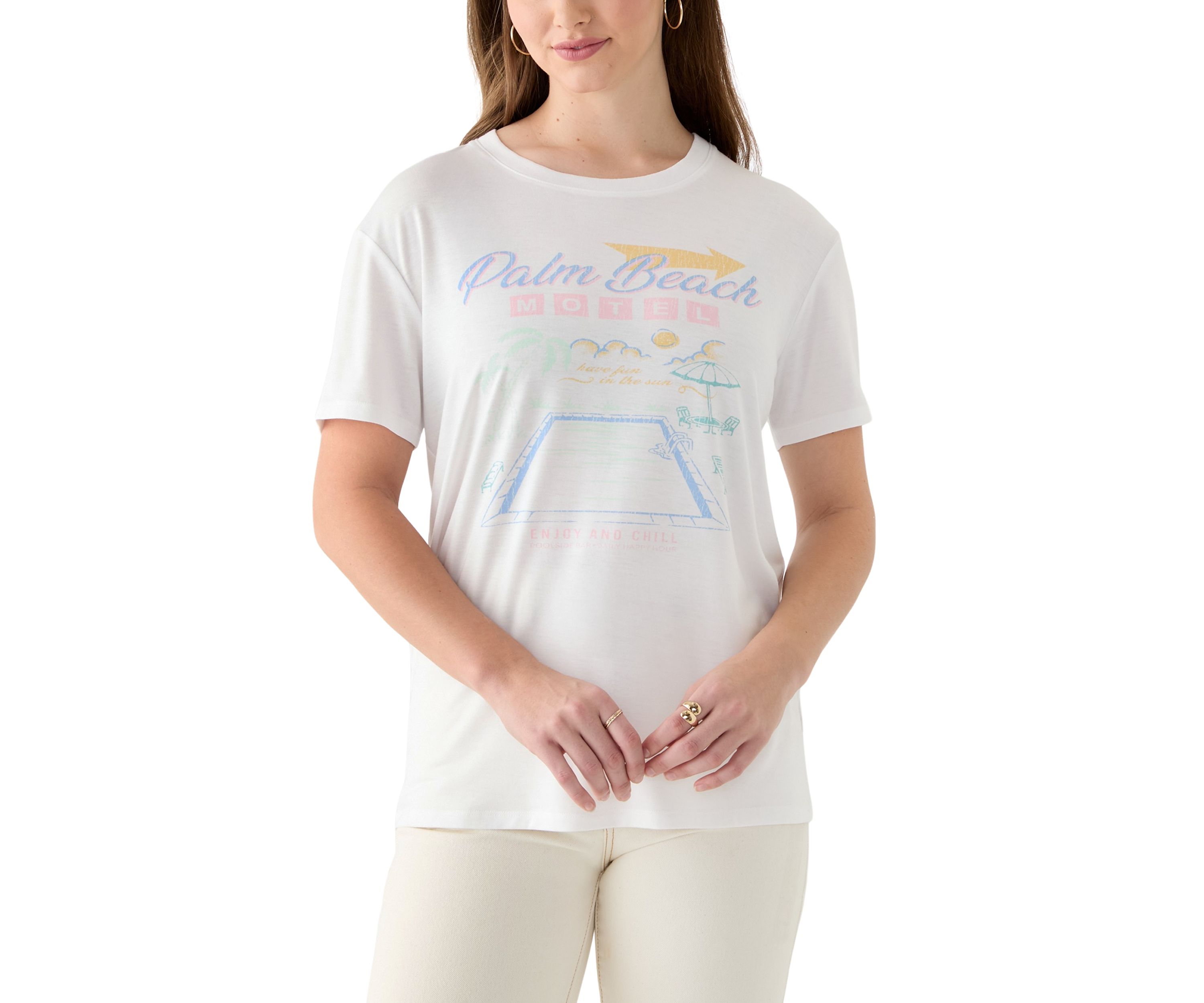 Womens Palm Beach Graphic T-Shirt