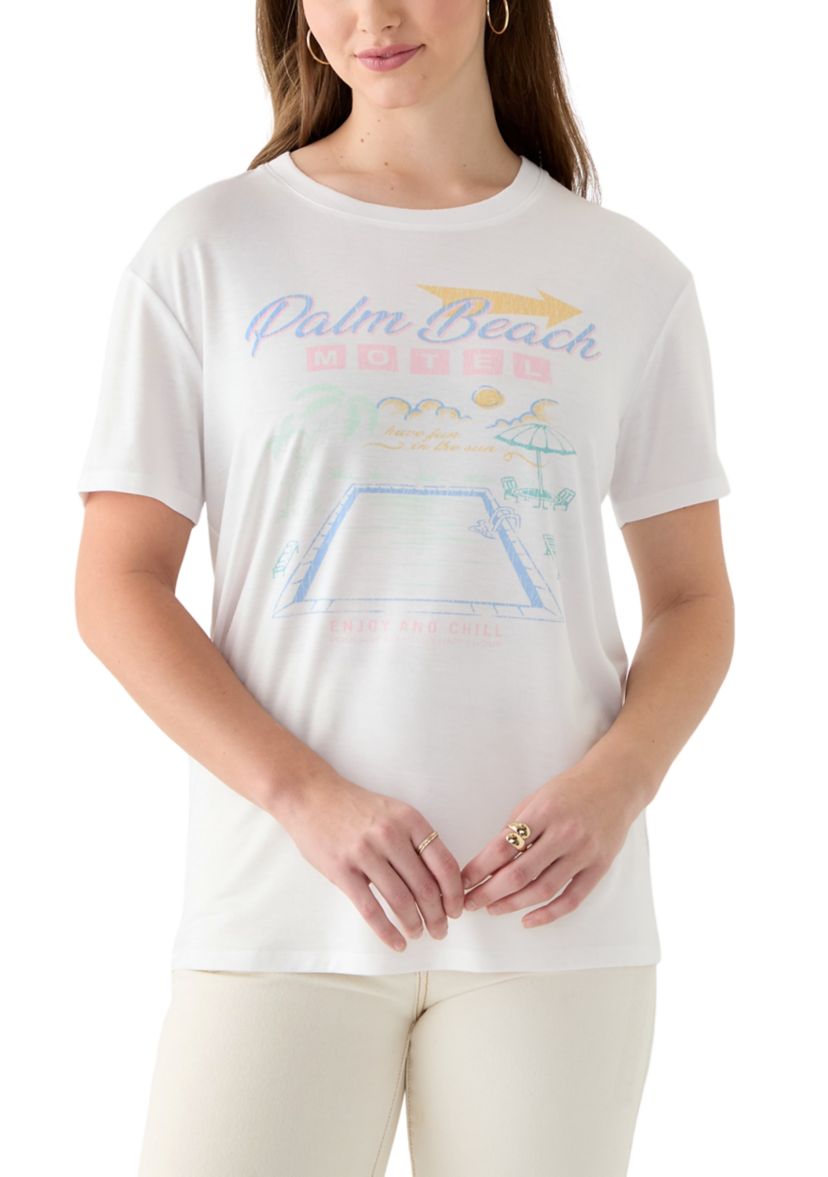 Womens Palm Beach Graphic T-Shirt