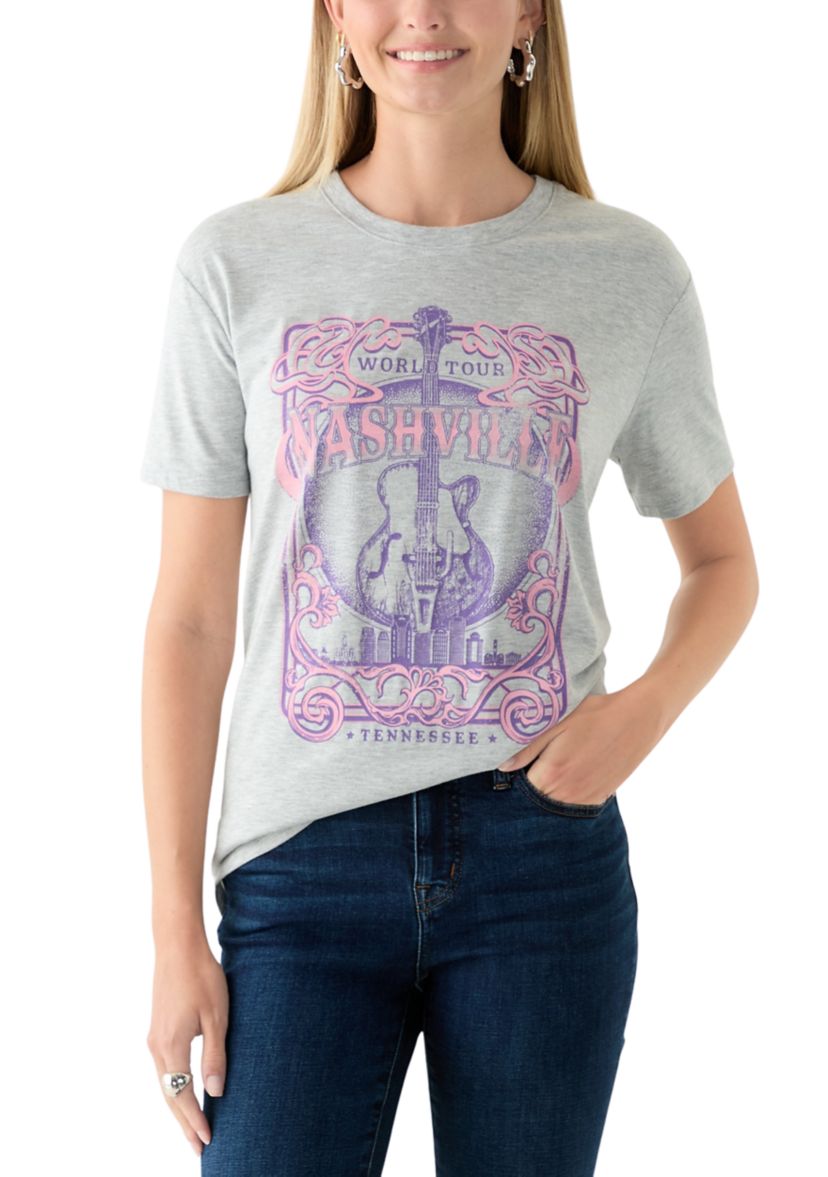 Womens Nashville World Tour Graphic T-Shirt