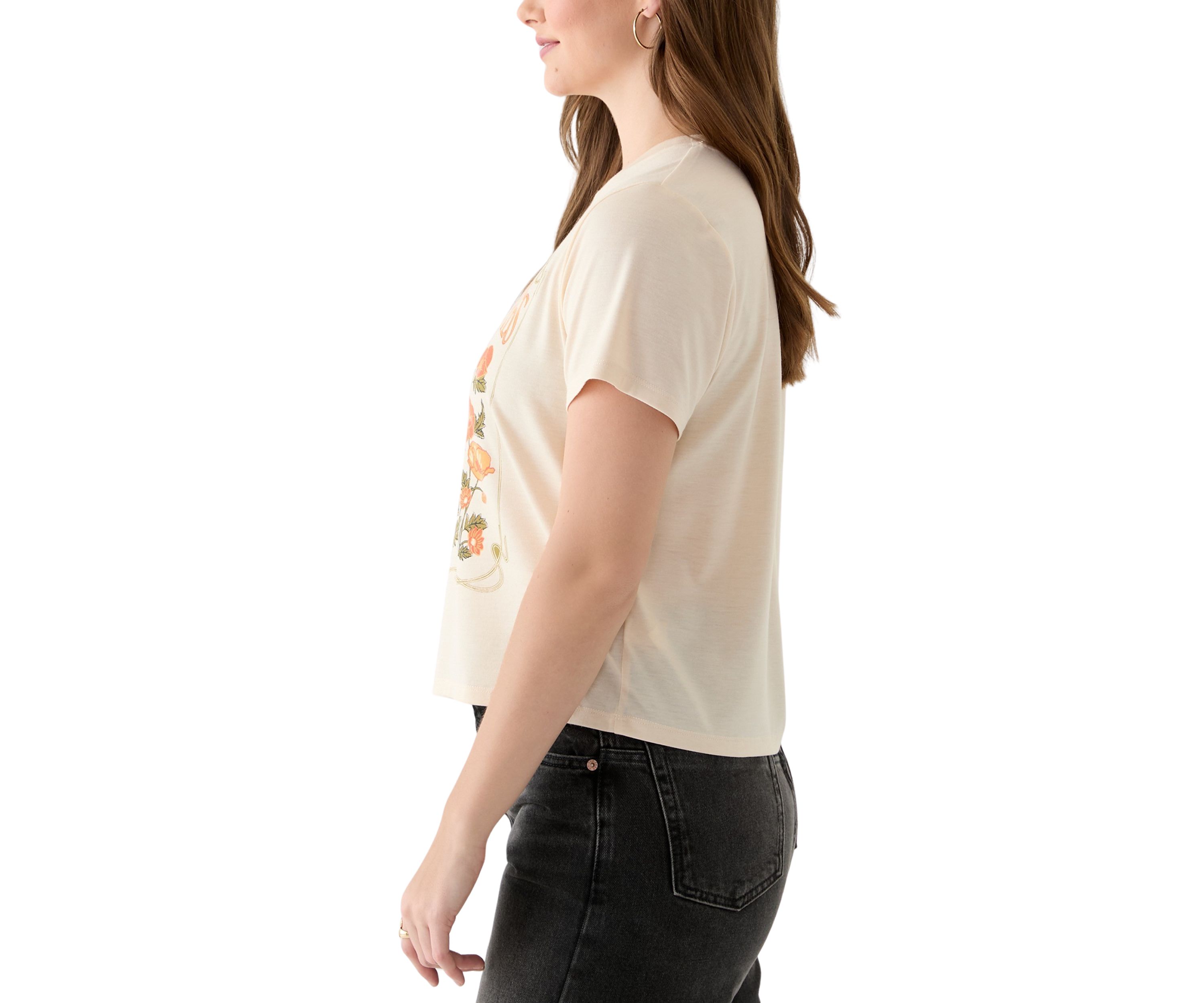Womens Cali Poppies Graphic T-Shirt
