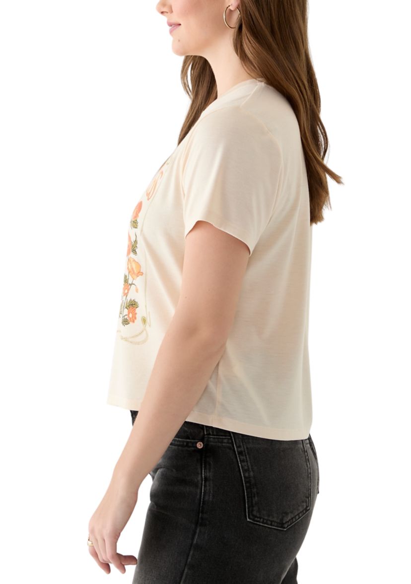 Womens Cali Poppies Graphic T-Shirt