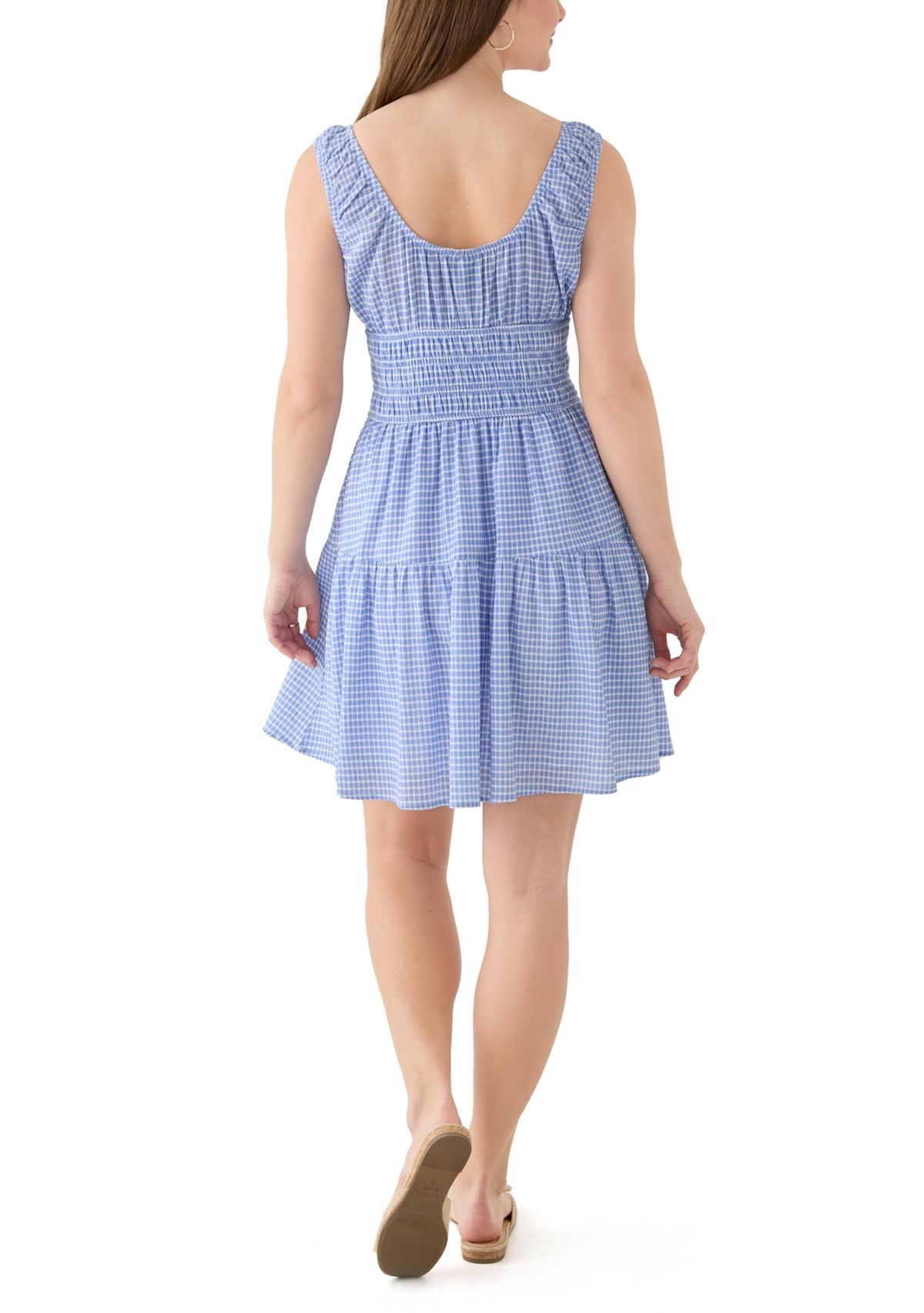 Womens Keyhole Neck Mini Dress