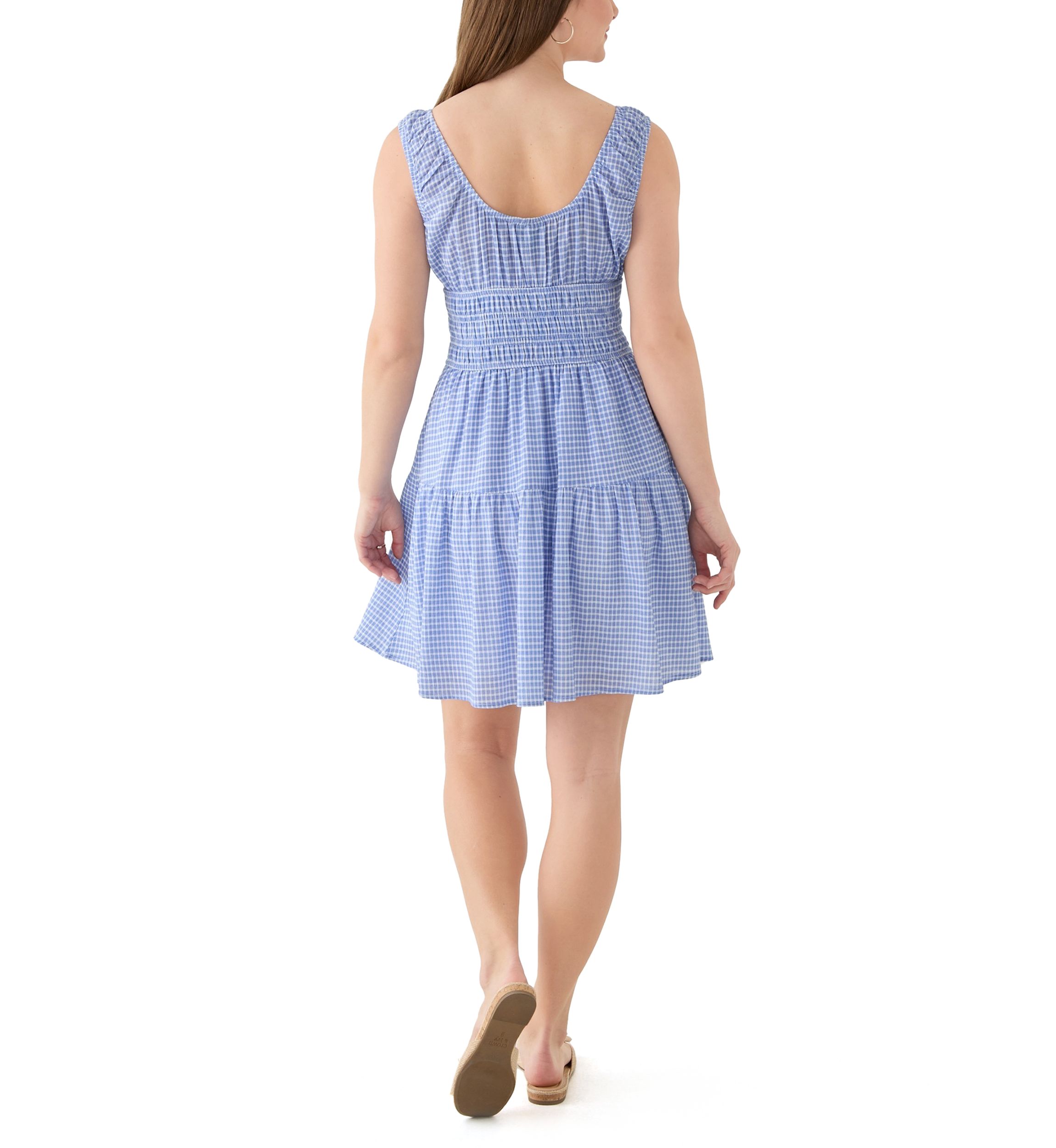Womens Keyhole Neck Mini Dress