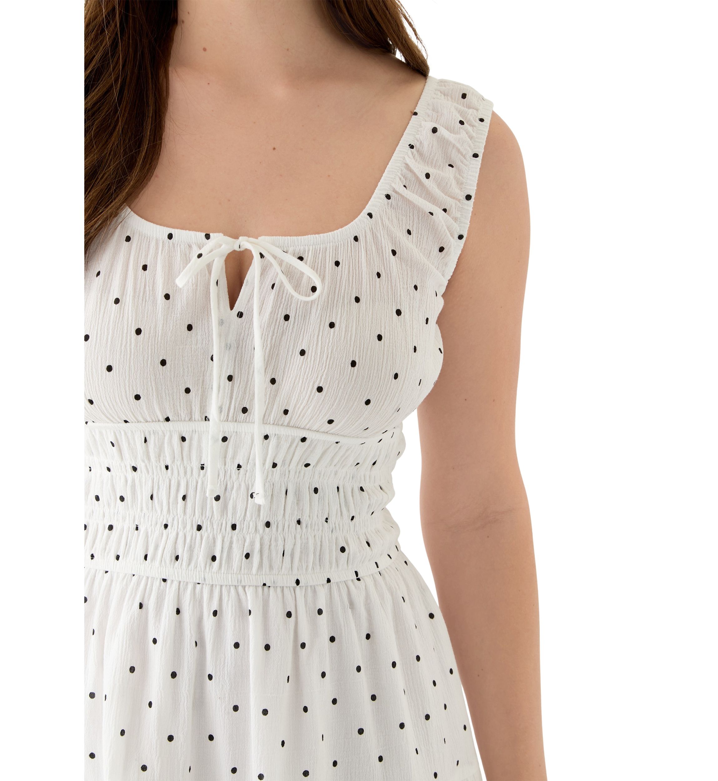 Womens Keyhole Neck Mini Dress