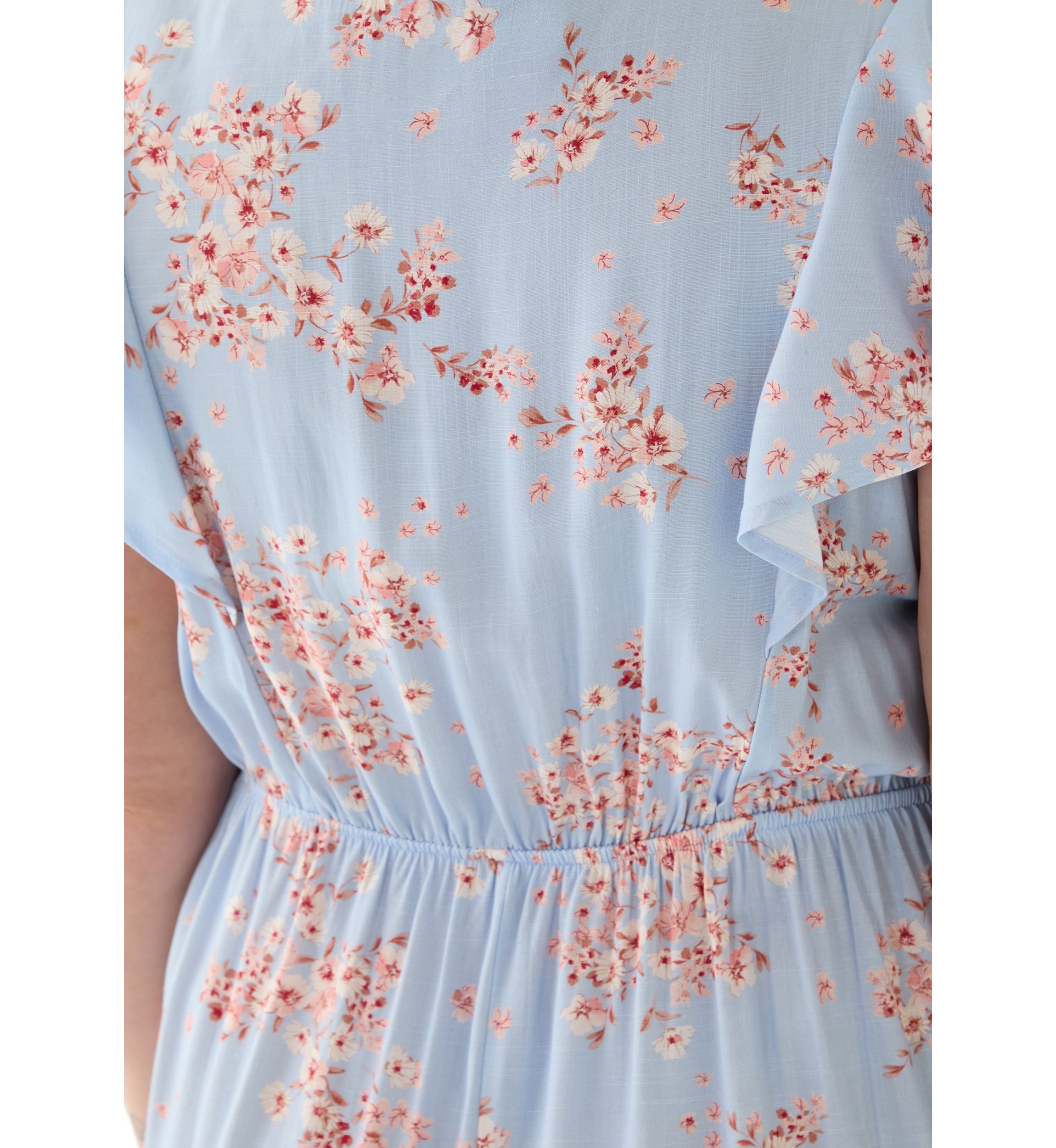 Plus Size Floral Printed Midi Dress