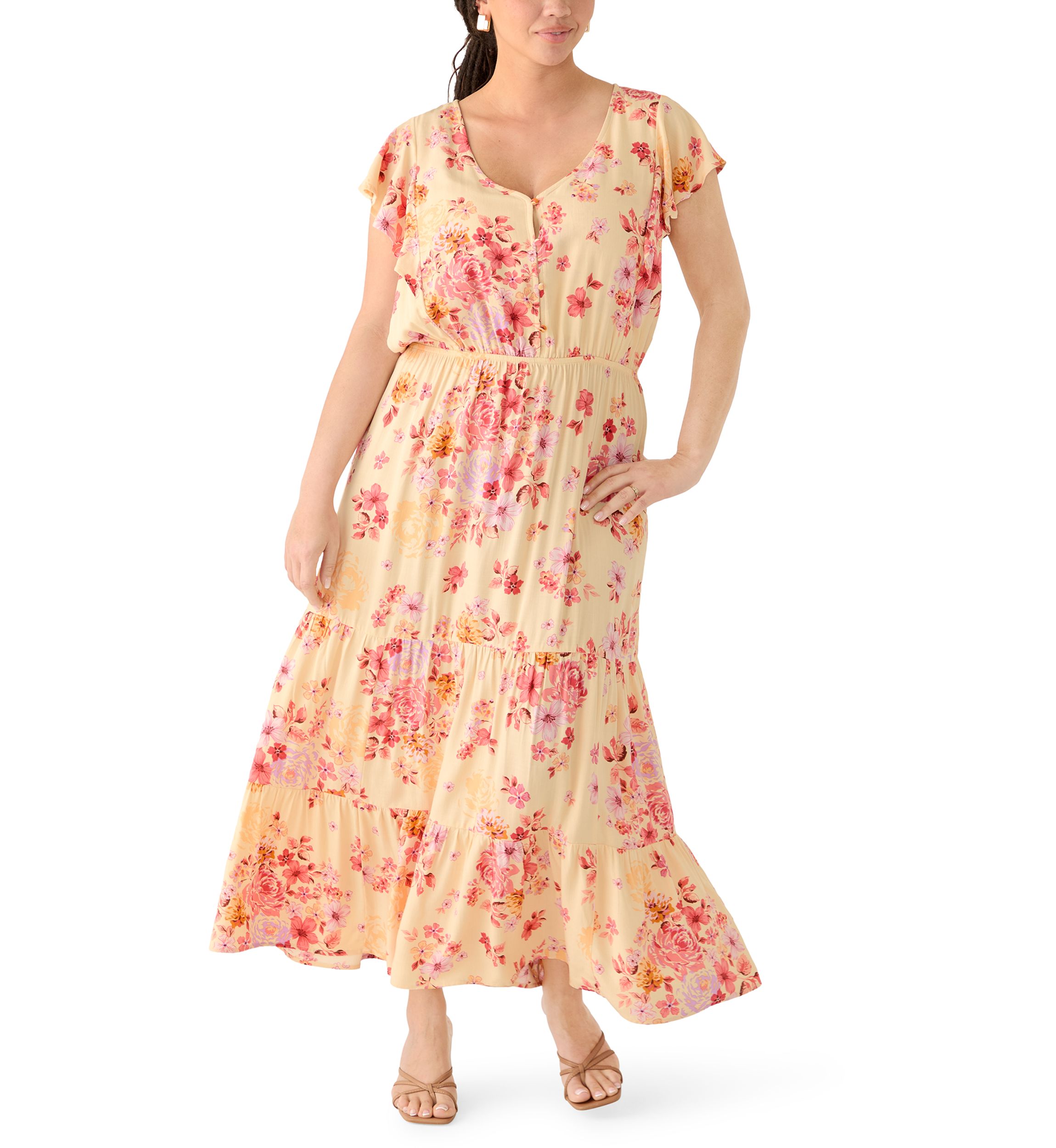 belk maxi dresses plus size Vince Camuto Plus Size Sleeveless V-Neck Maxi Dress