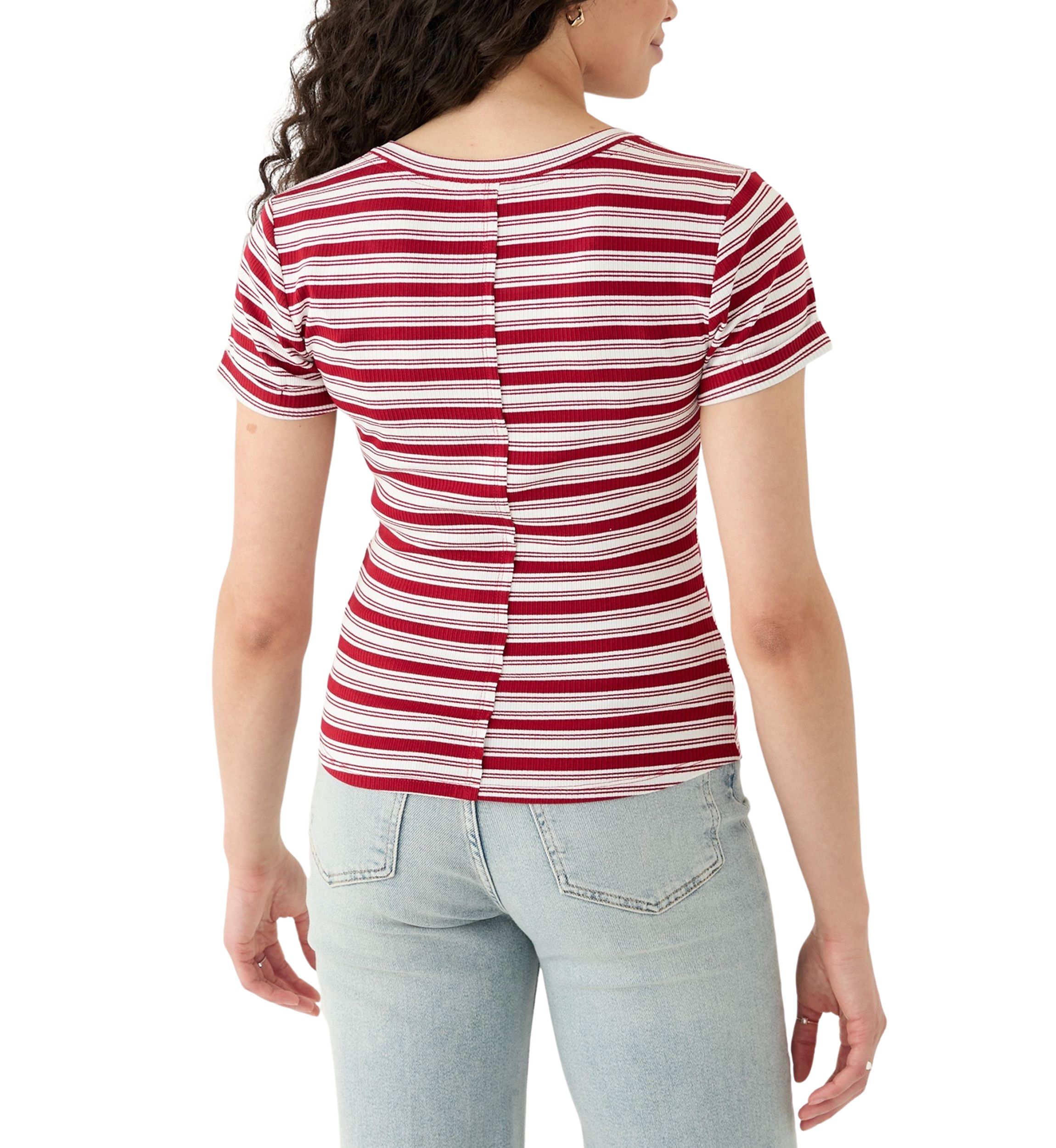 Womens Front Button T-Shirt