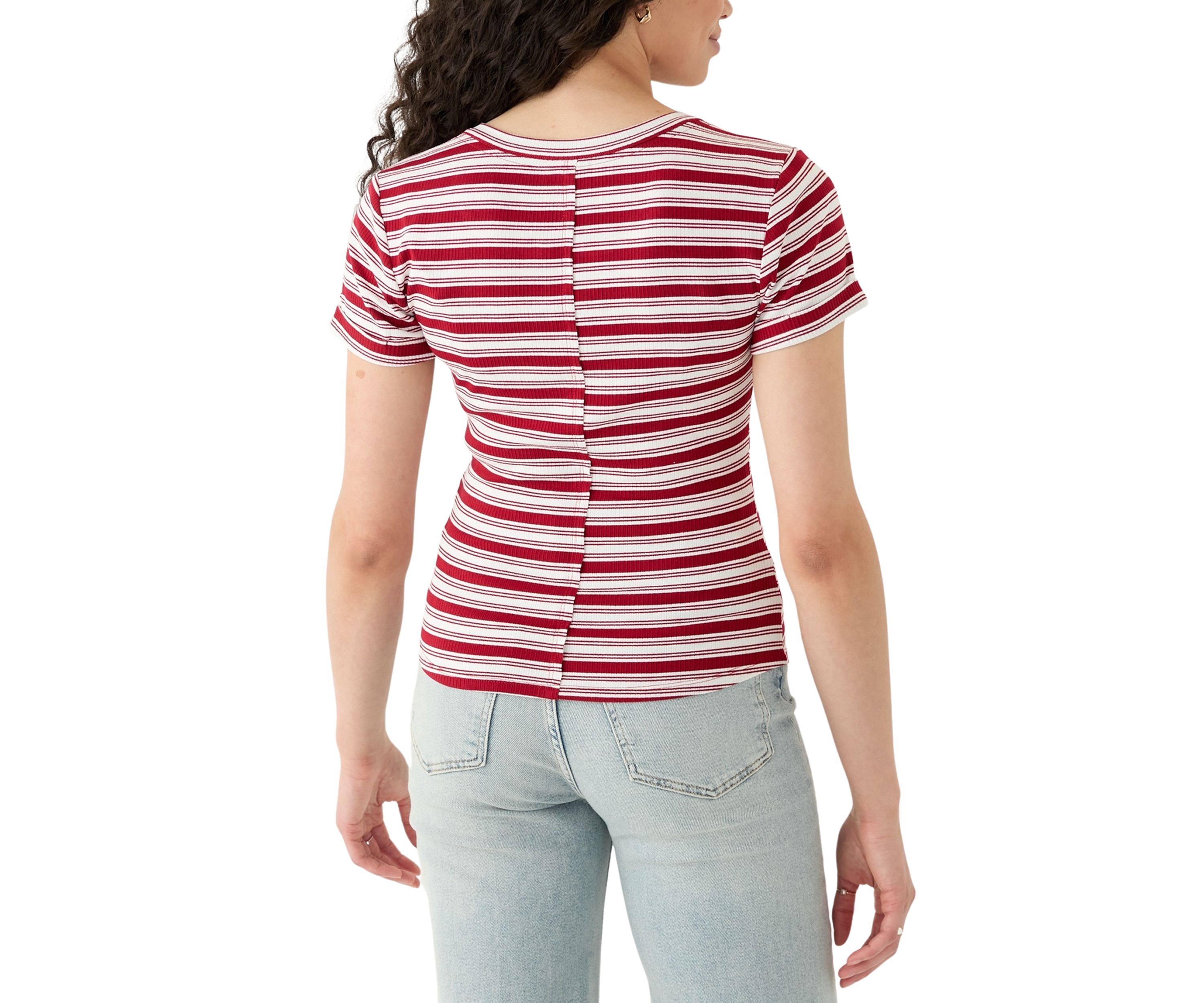 Womens Front Button T-Shirt