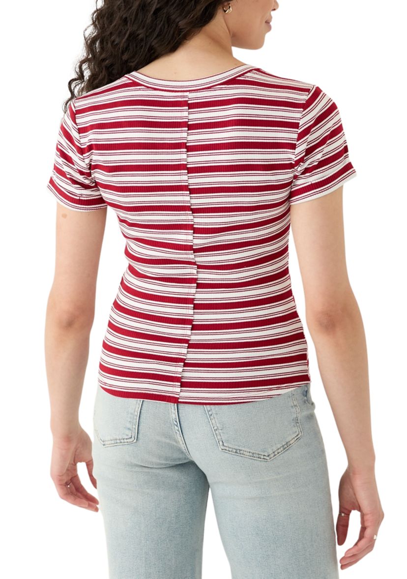Womens Front Button T-Shirt